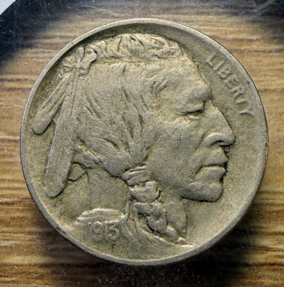 1913-P Type 1 Raised Mound Buffalo Nickel - Actual Coin Shown - INV114 1913-P Type 1 Raised Mound Buffalo Nickel - Actual Coin Shown - INV114