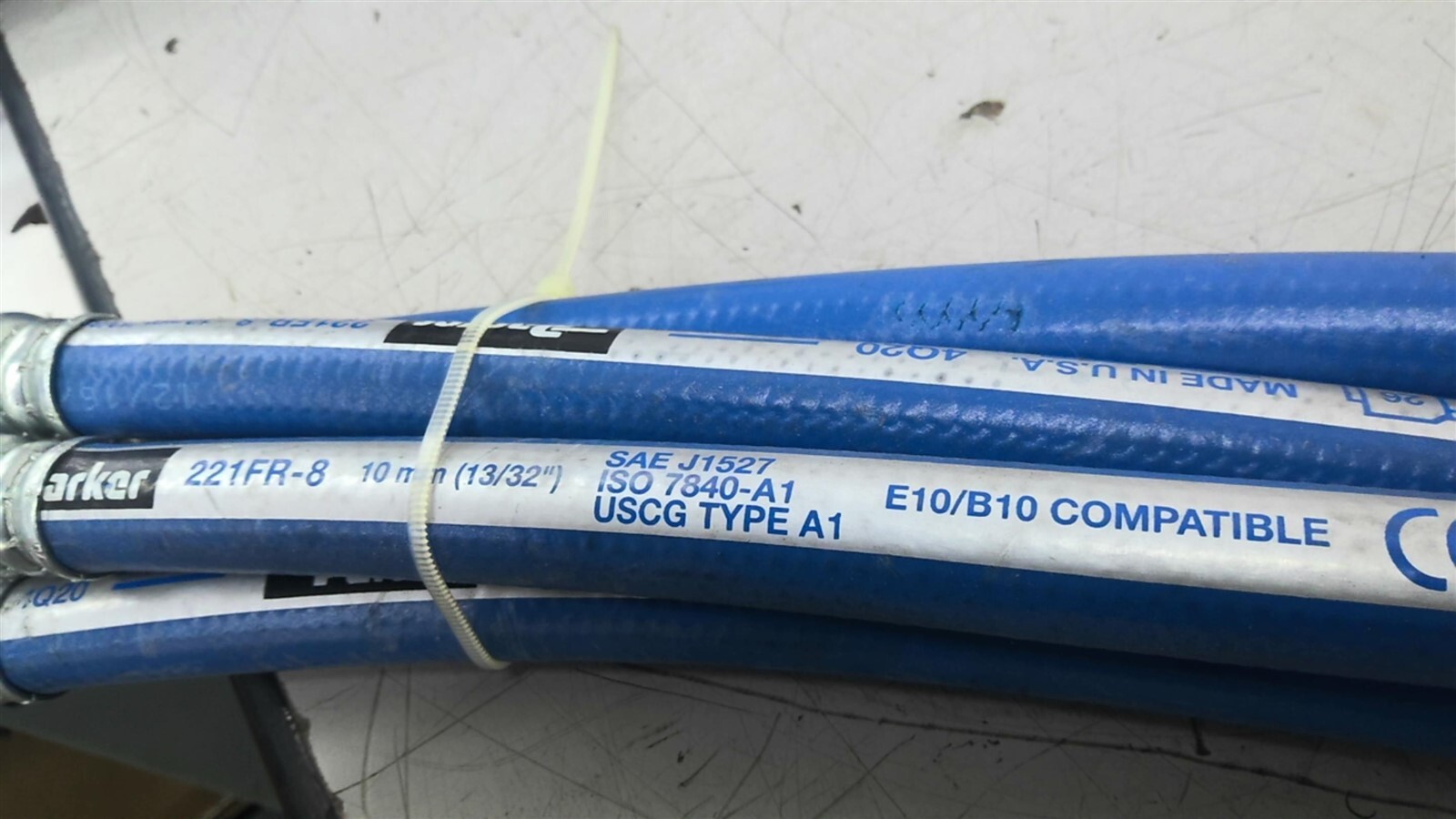 Parker 221FR SAE J1527 Hydraulic Hose Lot Of 5