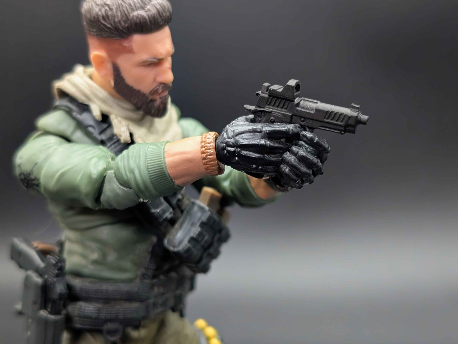 1/12 scale 3D printed Tactical pistol C for classified marvel legends 1/12 scale 3D printed Tactical pistol C for classified marvel legends