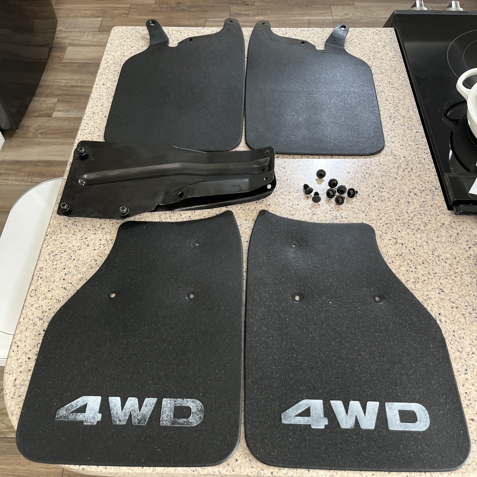 OEM 1989-1995 Toyota 4WD Mud Flap Set Right with brackets Very Nice OEM 1989-1995 Toyota 4WD Mud Flap Set Right with brackets Very Nice