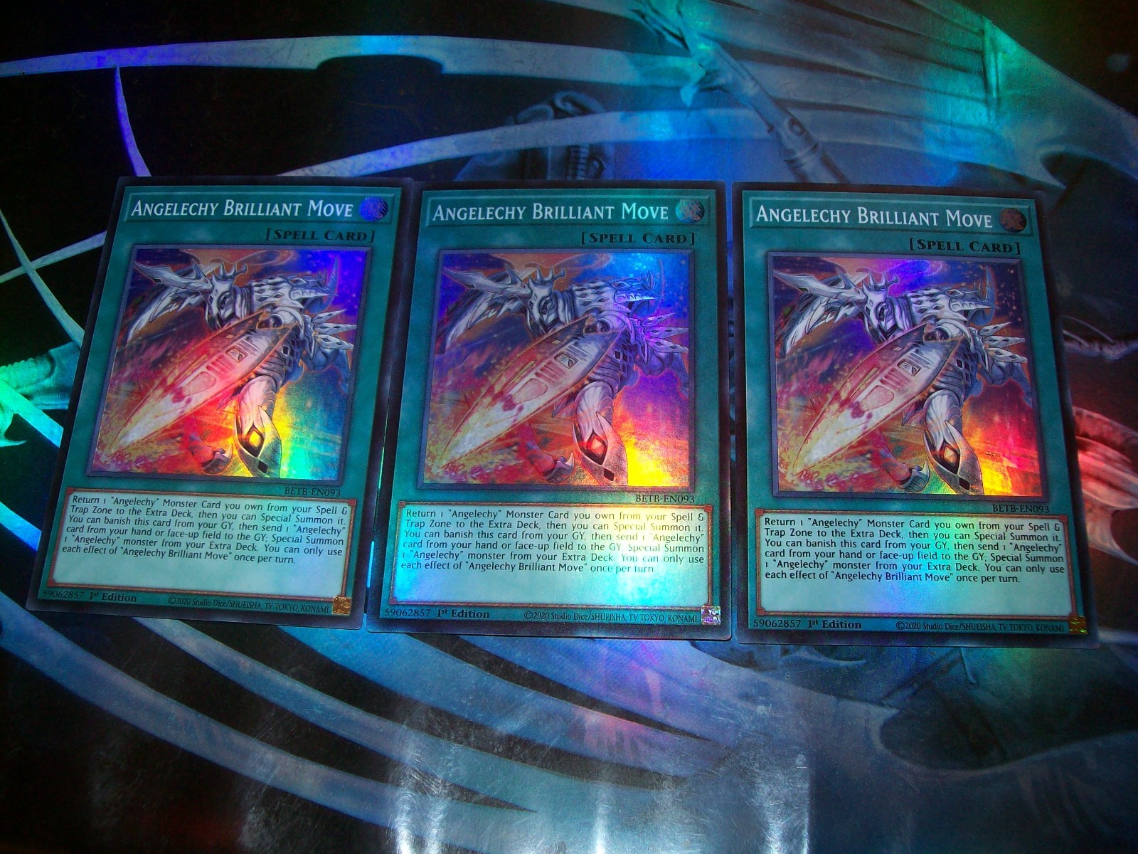 3x Angelechy Brilliant Move 1st Edition Super Rare BETB-EN093 Yu-Gi-Oh 3x Angelechy Brilliant Move 1st Edition Super Rare BETB-EN093 Yu-Gi-Oh