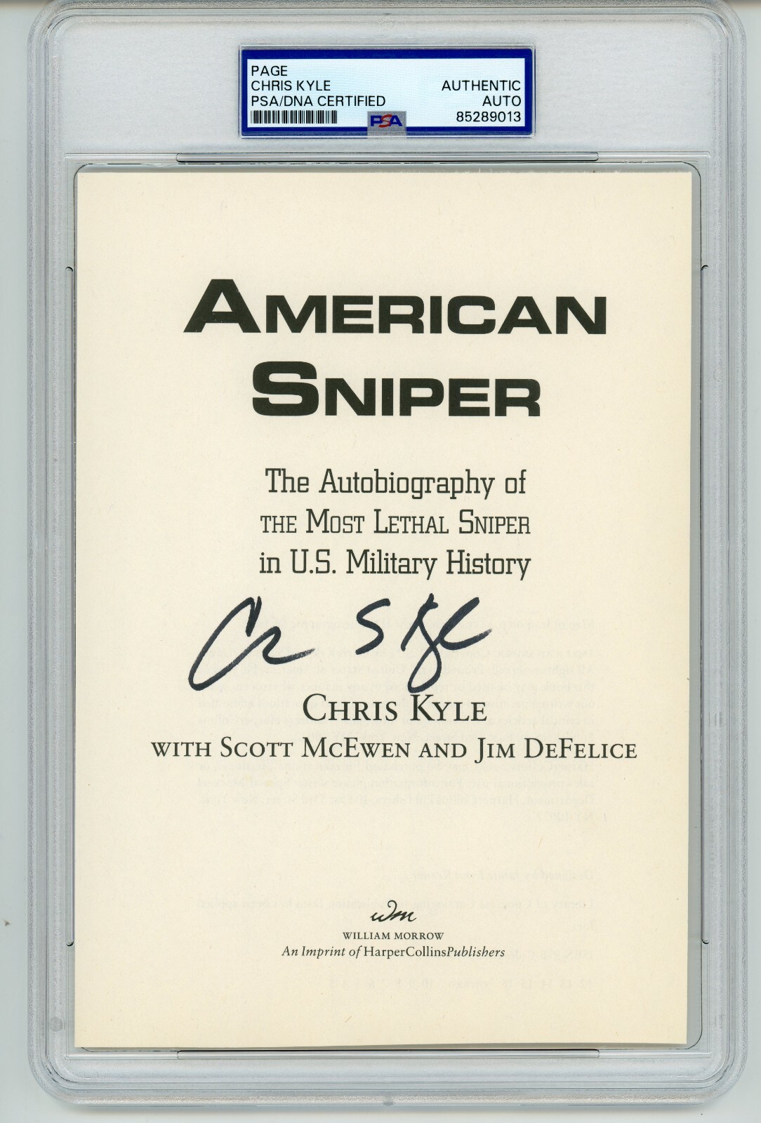 Chris Kyle ~ Signed Autographed \