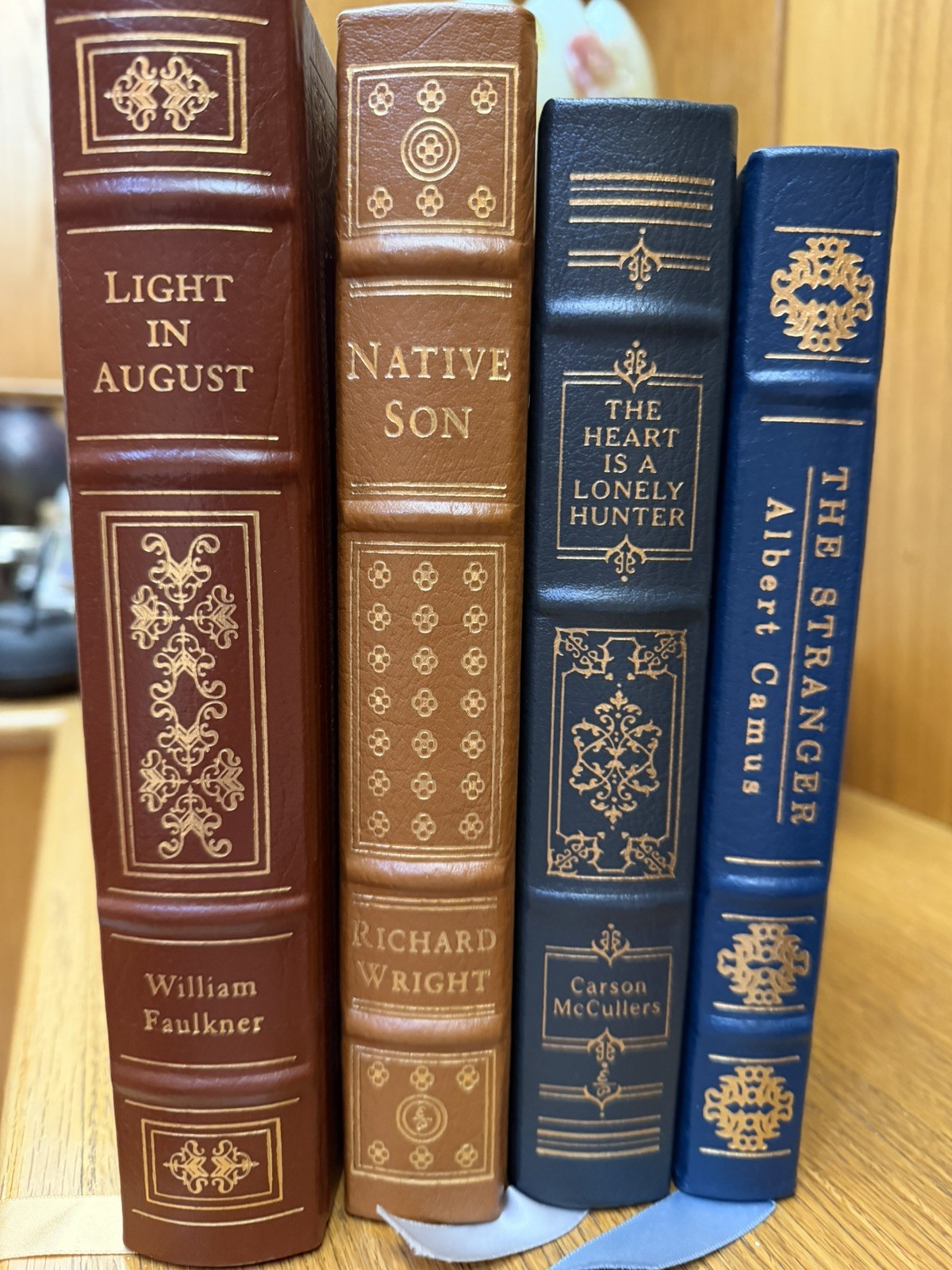 Lot Of Easton Press Classics- Native Son, Light August, The Heart ..The Stranger Lot Of Easton Press Classics- Native Son, Light August, The Heart ..The Stranger
