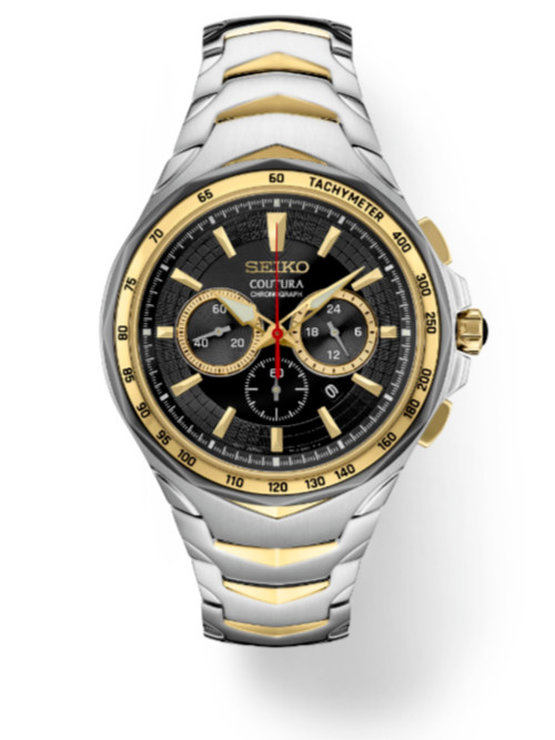 Seiko Coutura Black Dial 45.5 mm Stainless Steel Band Quartz Men's Watch SRWZ26 Seiko Coutura Black Dial 45.5 mm Stainless Steel Band Quartz Men's Watch SRWZ26
