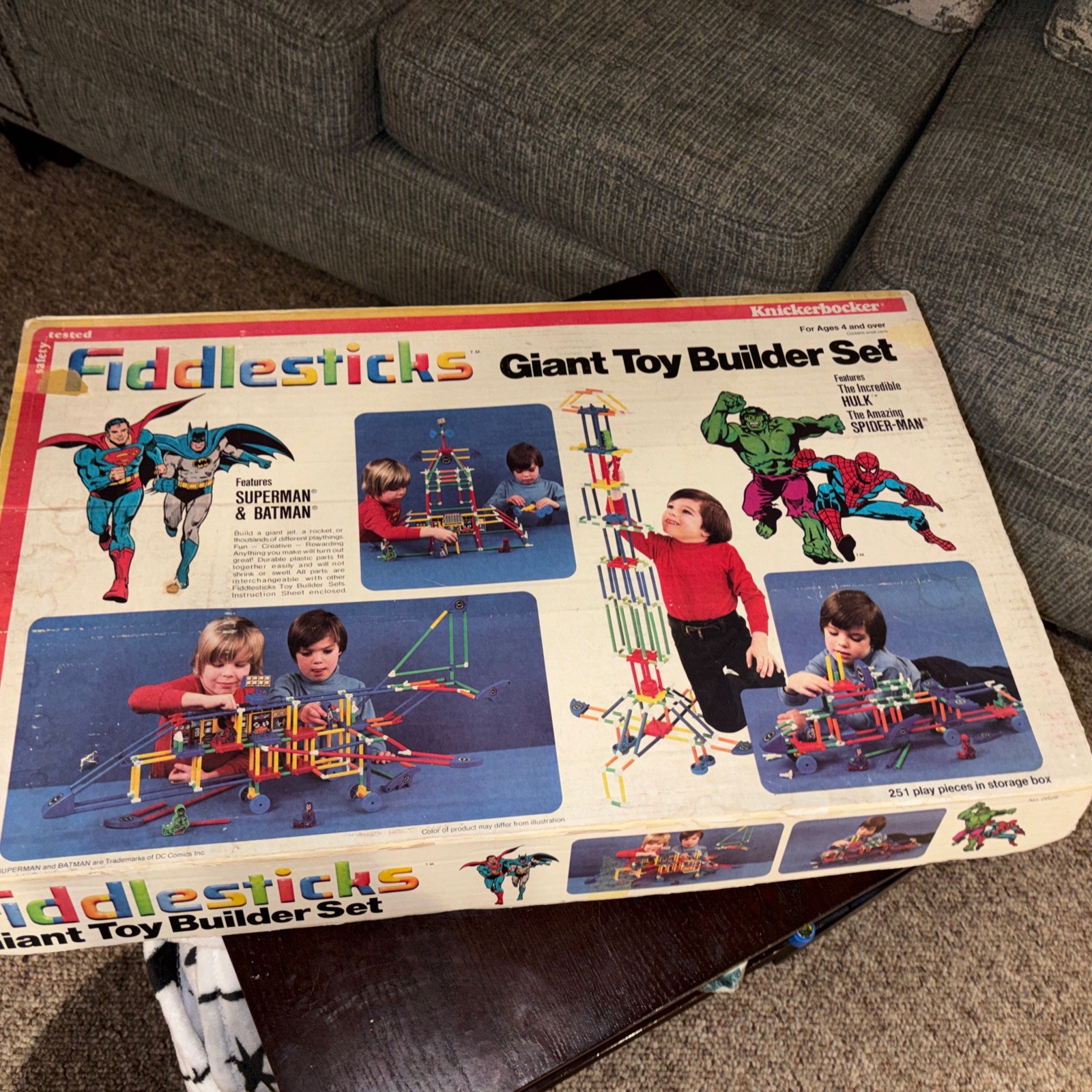 1979 Knickerbocker Fiddlesticks Giant Toy Builder Set Marvel DC Comics #525 1979 Knickerbocker Fiddlesticks Giant Toy Builder Set Marvel DC Comics #525