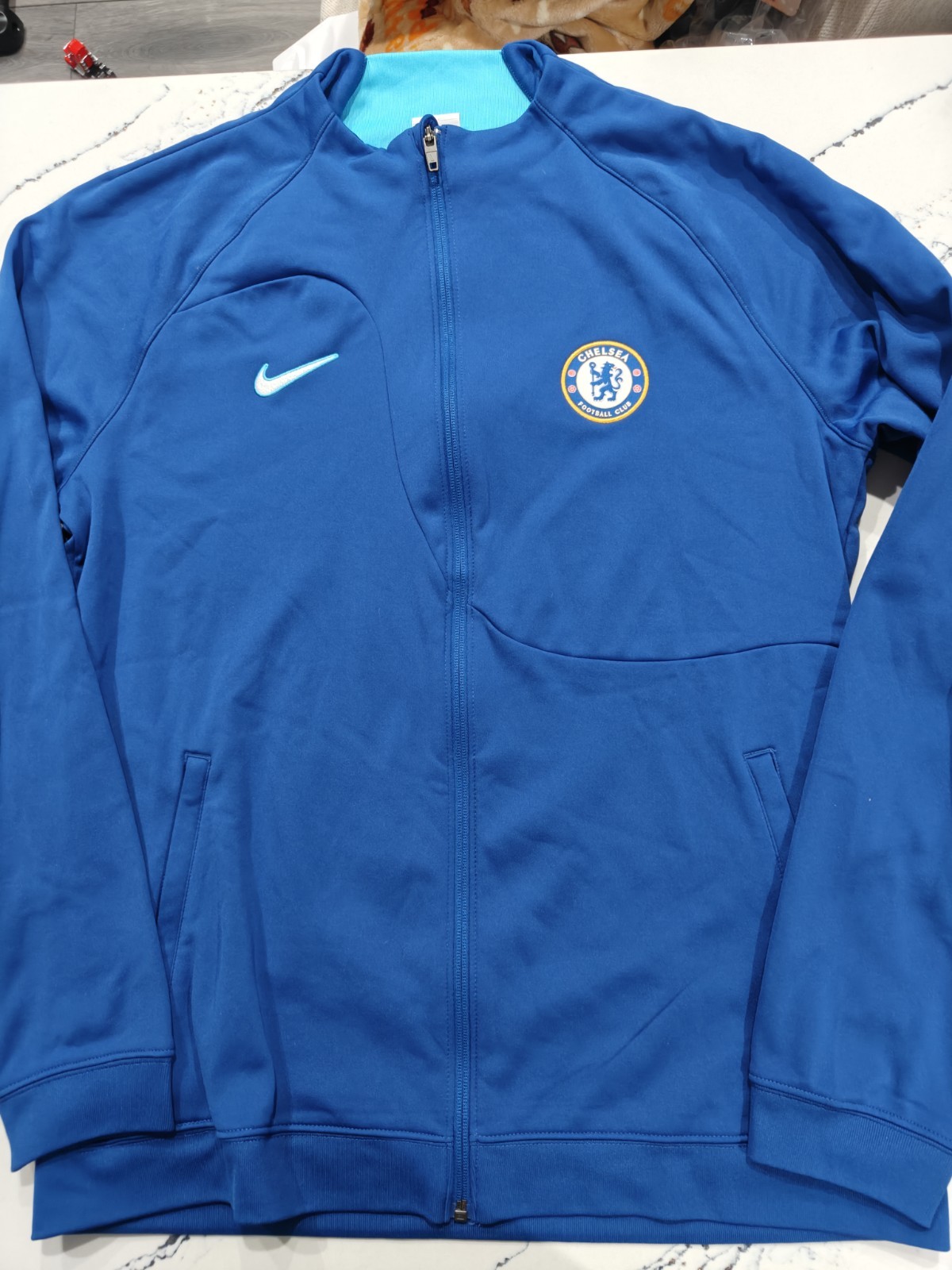 Chelsea FC Jacket Mens Large Slim Fit Nike Strike Soccer Football Track 2022/23 Chelsea FC Jacket Mens Large Slim Fit Nike Strike Soccer Football Track 2022/23