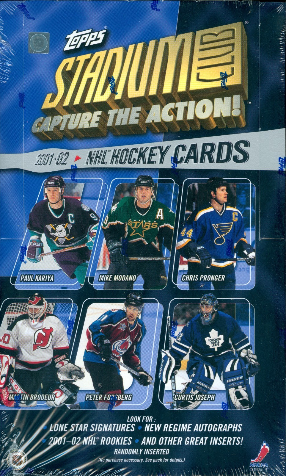 2001-02 Topps Stadium Club Hockey Factory Sealed 24 Pack Retail Box 2001-02 Topps Stadium Club Hockey Factory Sealed 24 Pack Retail Box