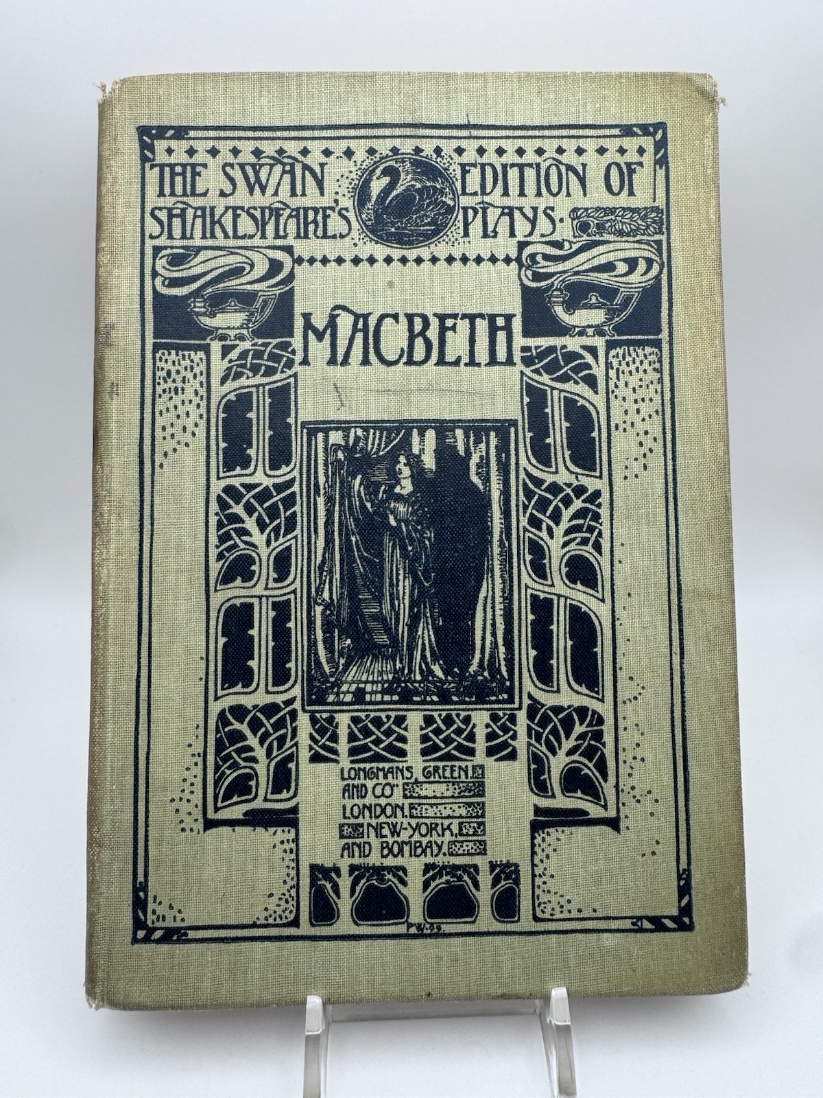 Antique 1899 Macbeth William Shakespeare 1st Edition Swan Series Art Nouveau HC Antique 1899 Macbeth William Shakespeare 1st Edition Swan Series Art Nouveau HC