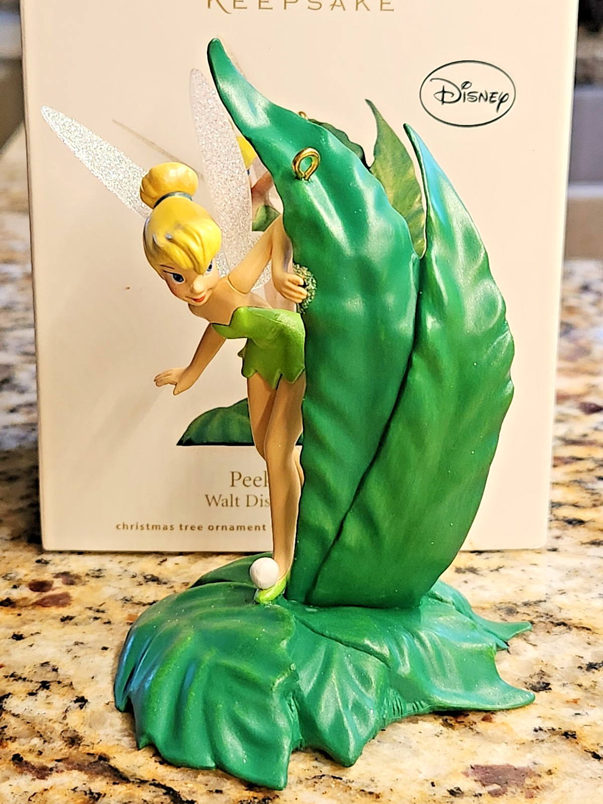 Hallmark Keepsake Disney Tinker Bell Peeking Pixie Christmas Ornament 2012 - NIB