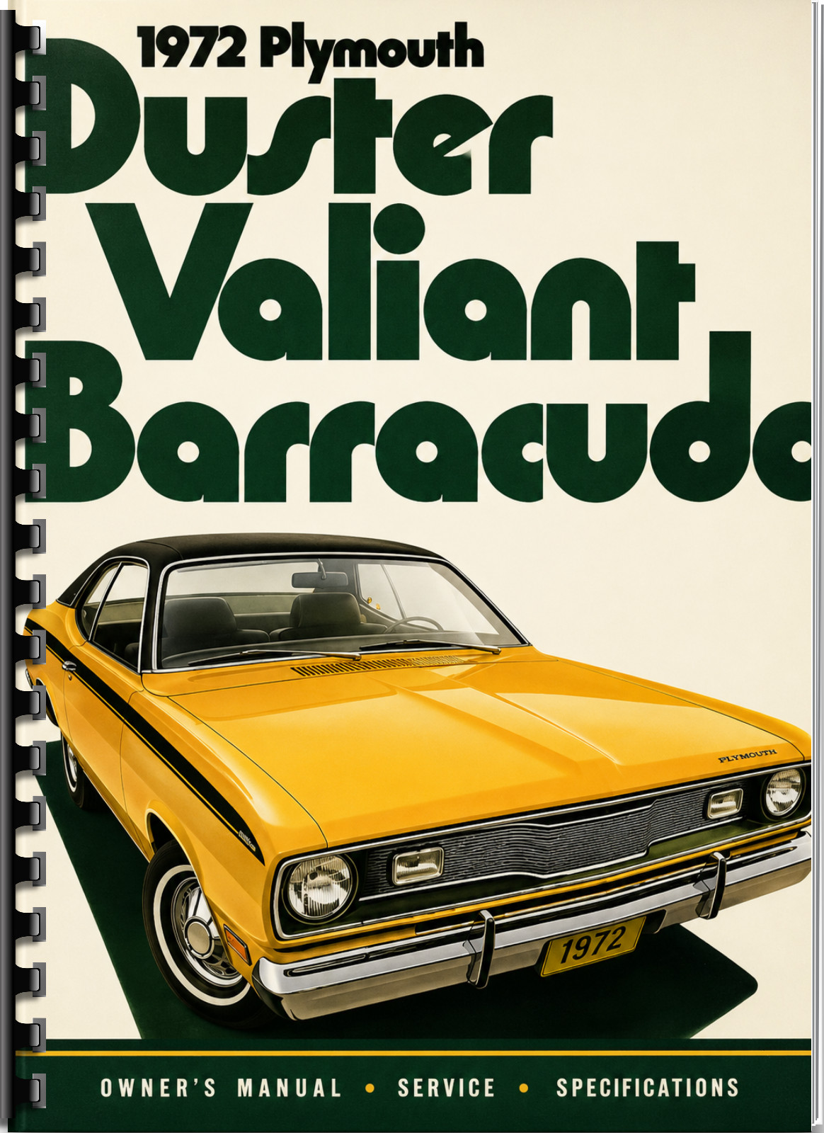 1972 Plymouth Duster Valiant Barracuda Vintage Illustrated Sales Reference 14 Pa