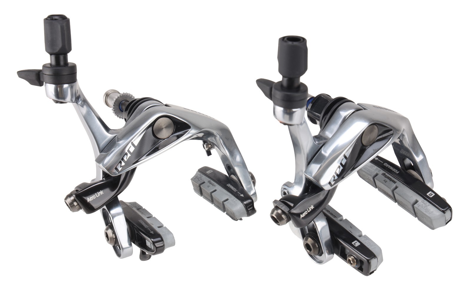 SRAM Red Aero Link Road Bike Rim Brake Caliper Set F + R SwissStop Flash Pro SRAM Red Aero Link Road Bike Rim Brake Caliper Set F + R SwissStop Flash Pro