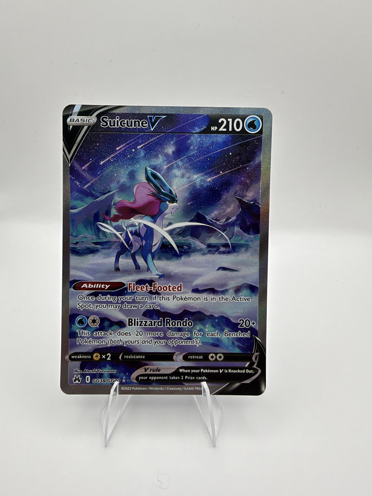 Suicune V GG38/GG70 SWSH: Crown Zenith: Galarian Gallery Holo Suicune V GG38/GG70 SWSH: Crown Zenith: Galarian Gallery Holo