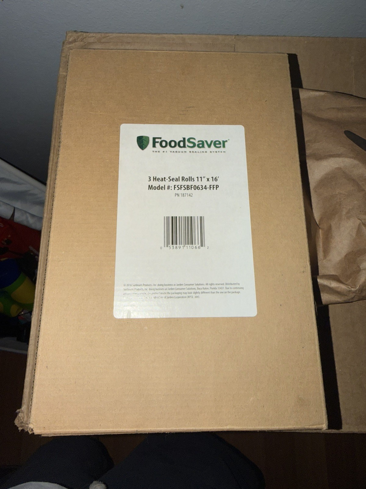 FoodSaver Heat-Seal Vacuum Seal Rolls 11 in x 16 ft Clear 3 Pack FSFSBF0634