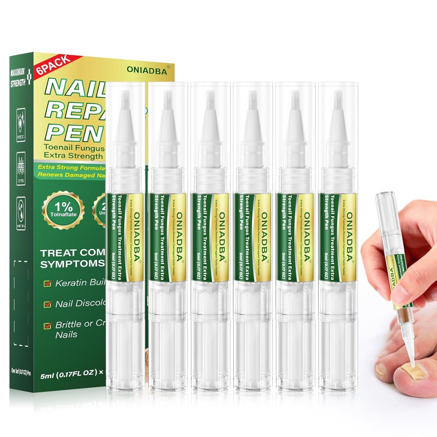 Lunavia Antifungal Nail Pen 25% Undecylenic Acid,Toenail Fungus Treatment 6 Pack Lunavia Antifungal Nail Pen 25% Undecylenic Acid,Toenail Fungus Treatment 6 Pack