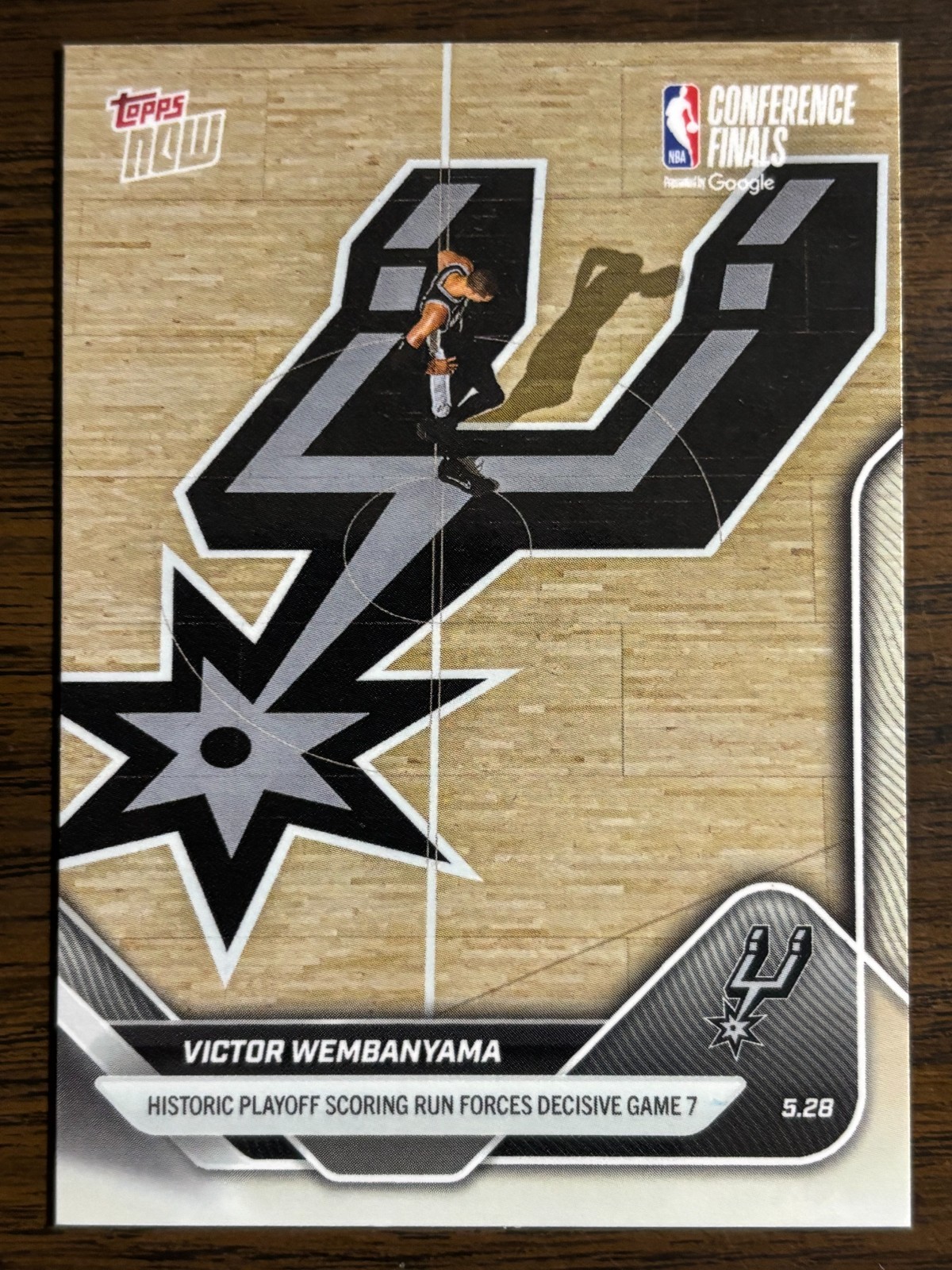 2025-26 Topps Now NBA 323-SP Victor Wembanyama San Antonio Spurs IMAGE VARIATION 2025-26 Topps Now NBA 323-SP Victor Wembanyama San Antonio Spurs IMAGE VARIATION