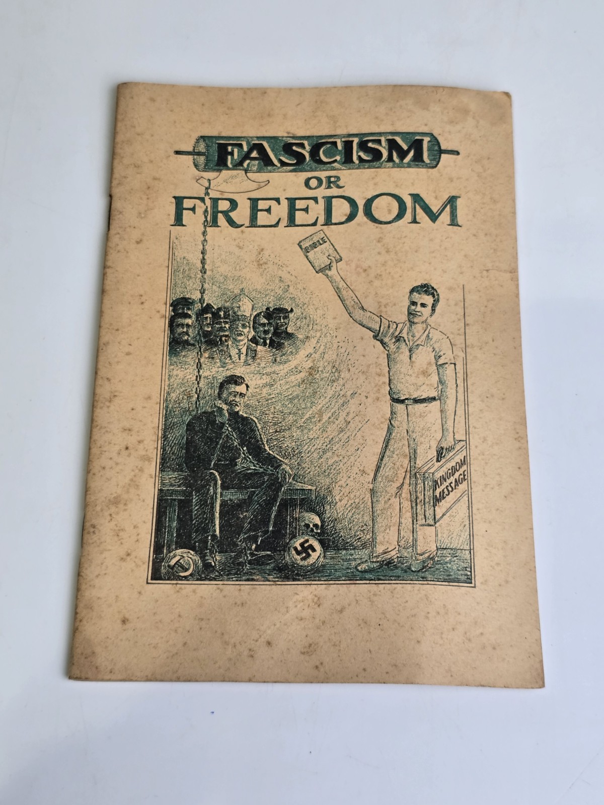 1939 Fascism or Freedom Watchtower Booklet Jehovah Bible Students Brooklyn 1939 Fascism or Freedom Watchtower Booklet Jehovah Bible Students Brooklyn