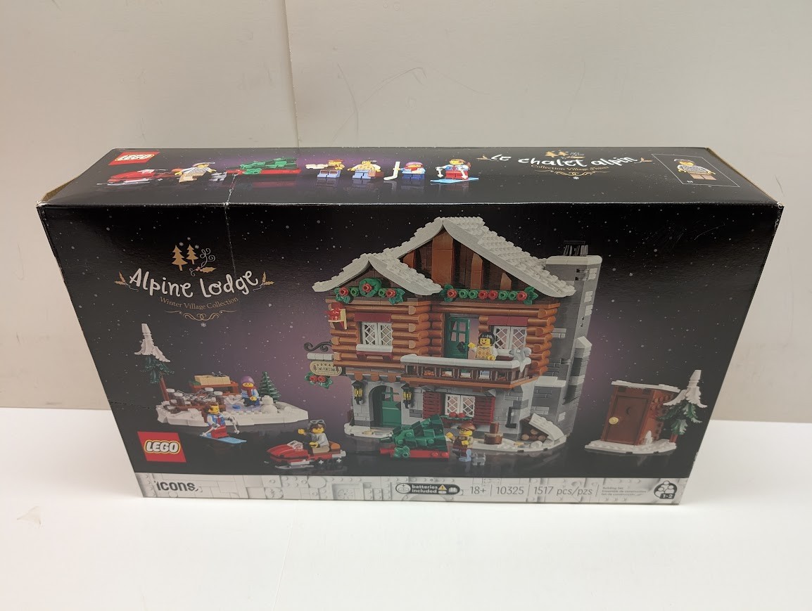 LEGO 10325 Icons: Alpine Lodge Holiday Christmas City New & Sealed w/ Shelf Wear LEGO 10325 Icons: Alpine Lodge Holiday Christmas City New & Sealed w/ Shelf Wear