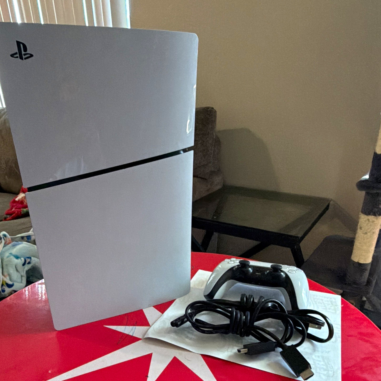 Sony PlayStation 5 Digital Edition Console White w Cables and 1 controller Sony PlayStation 5 Digital Edition Console White w Cables and 1 controller