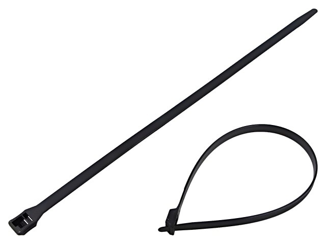 100X IT9100-C0 Cable Ties L: 358mm W: 8.9mm Black Polyamide 552N Ømax: 100mm P