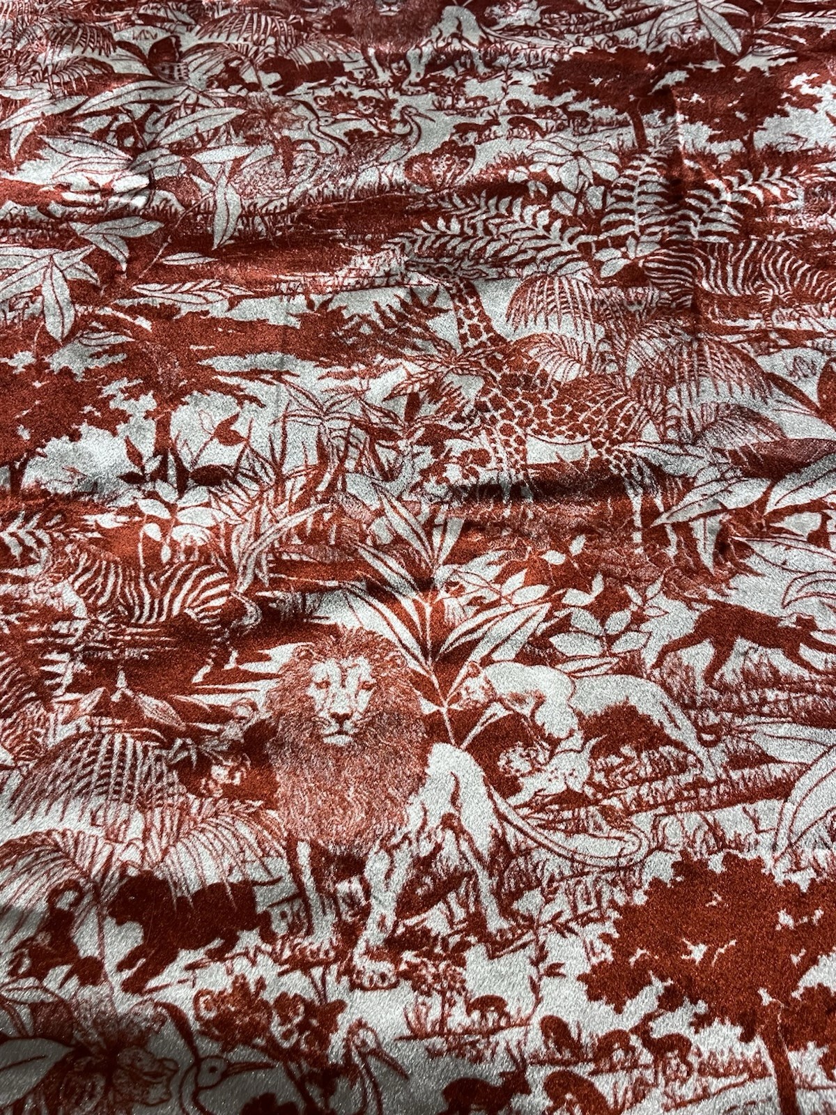 VTG Jungle Animal Fabric Malden Mills 55x39 Rare Upholstery Crafts Sewing VTG Jungle Animal Fabric Malden Mills 55x39 Rare Upholstery Crafts Sewing