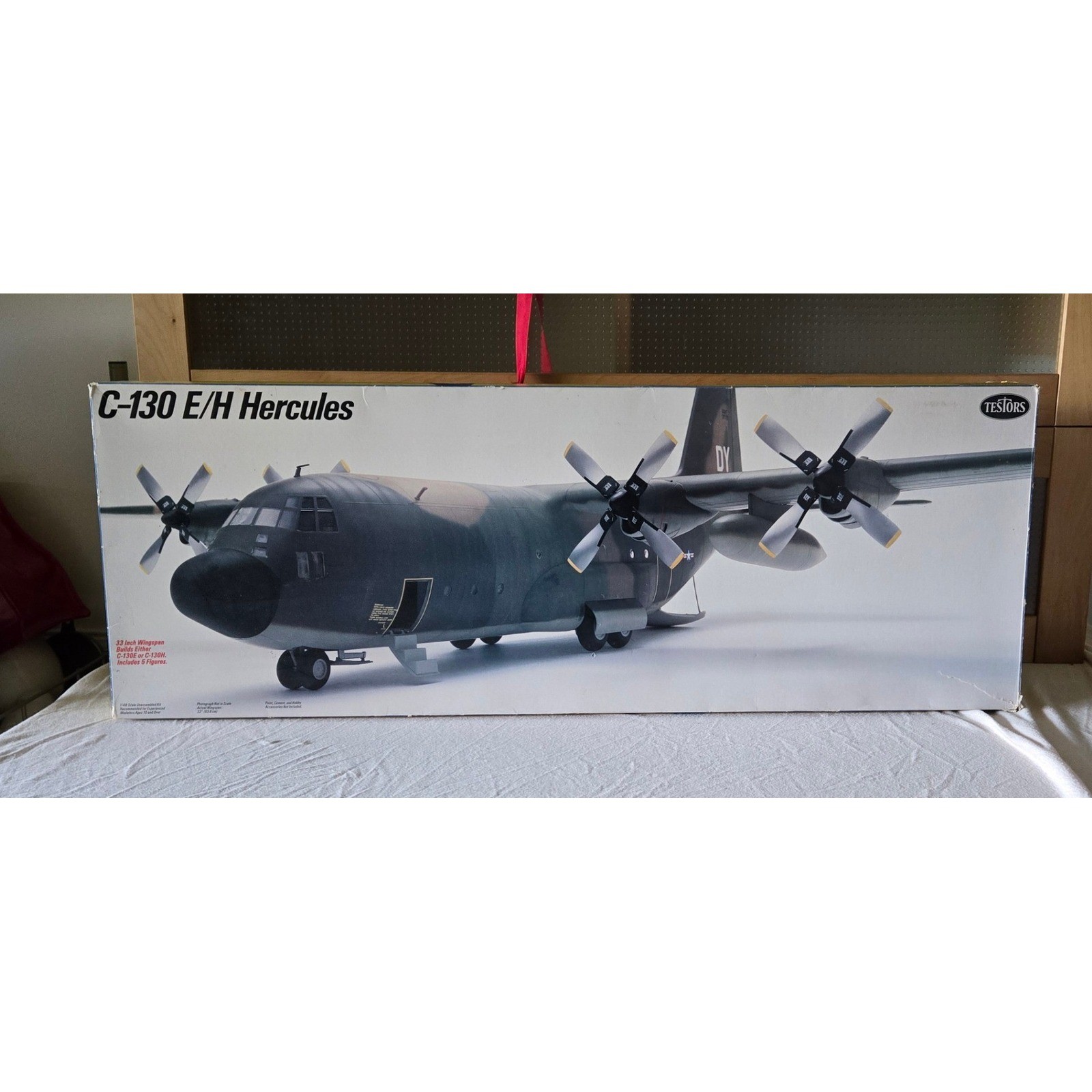 Testors Italeri 1/48 C-130 E/H Hercules Model Kit - Open Box Unassembled Vintage