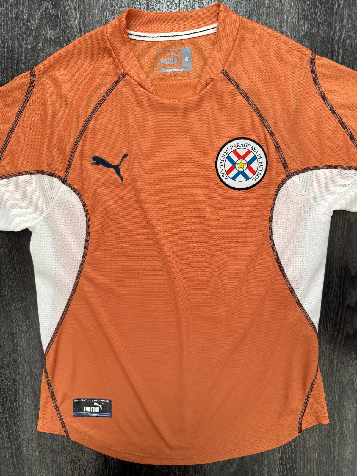 Original Puma PARAGUAY 2002 Away Shirt Mens Medium M Original Puma PARAGUAY 2002 Away Shirt Mens Medium M