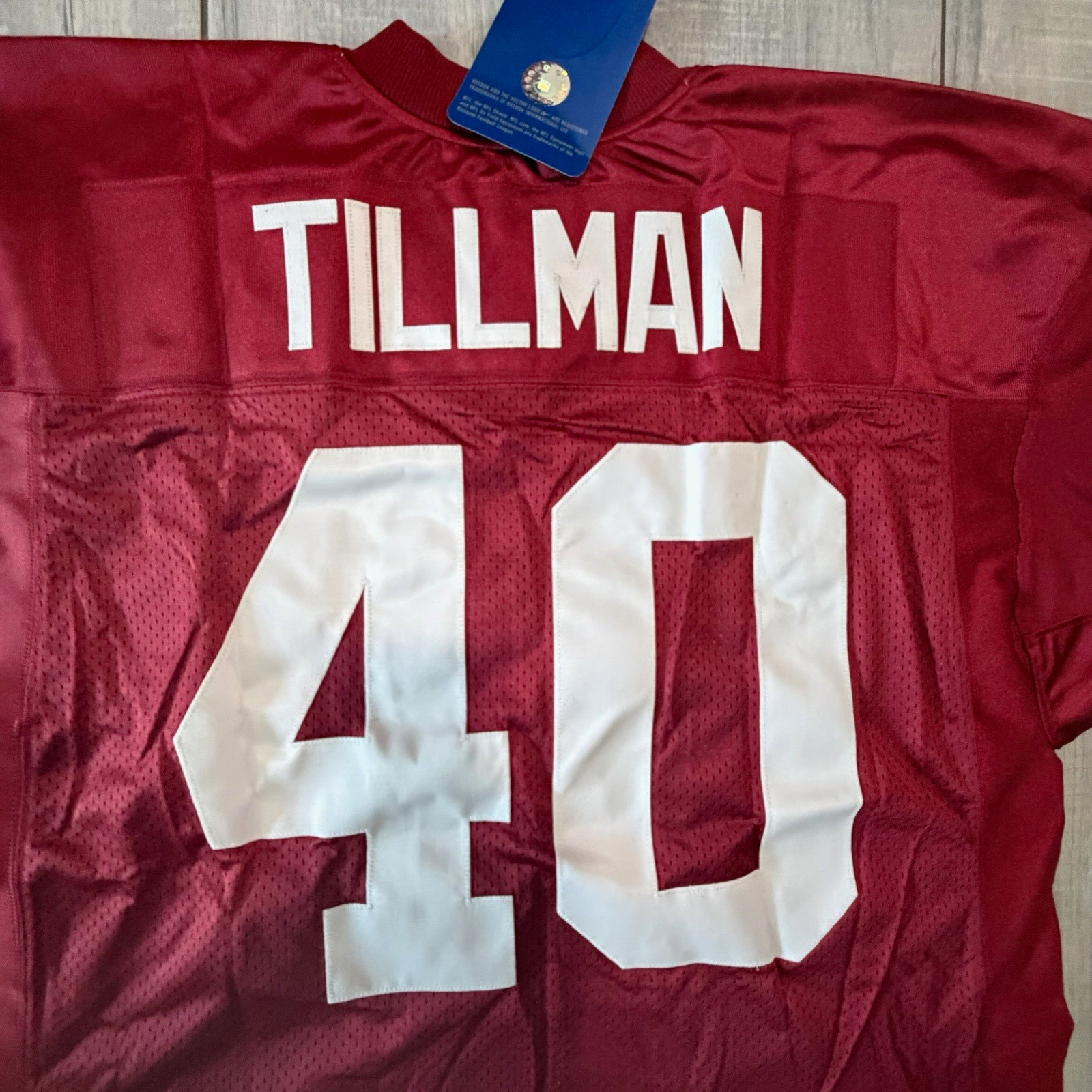 Reebok Arizona Cardinals Pat Tillman #40 NFL Football on field Jersey Size 50 Reebok Arizona Cardinals Pat Tillman #40 NFL Football on field Jersey Size 50