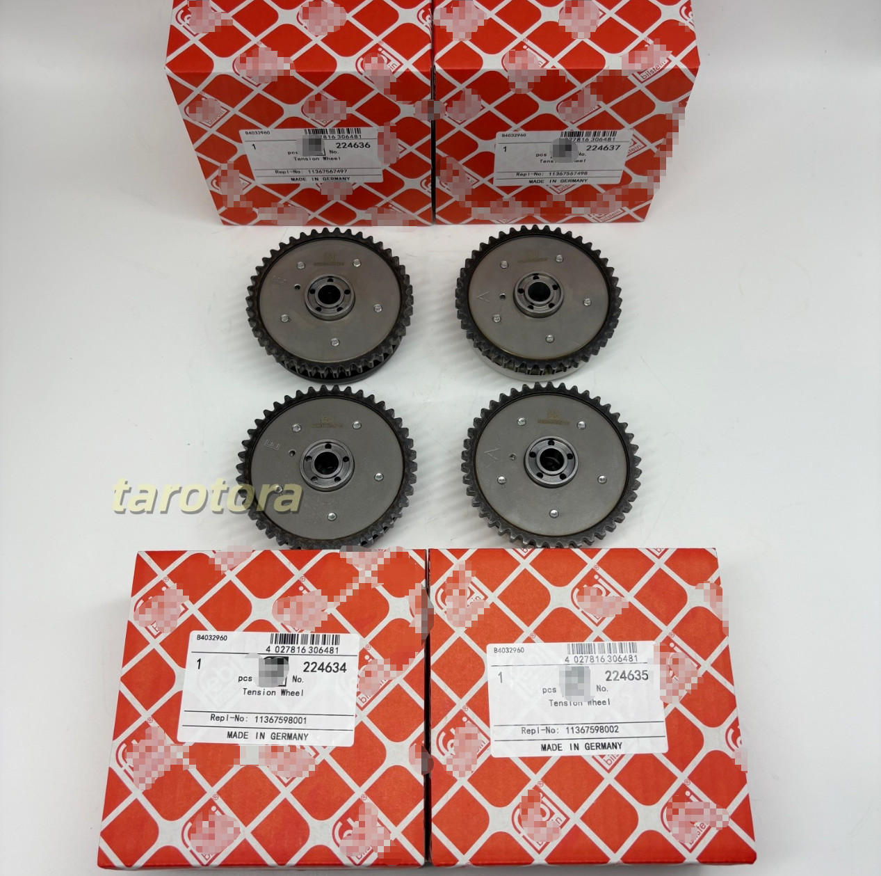 4x Intake & Exhaust Camshaft Sprockets For BMW 550 650i 750i X5 11367567497