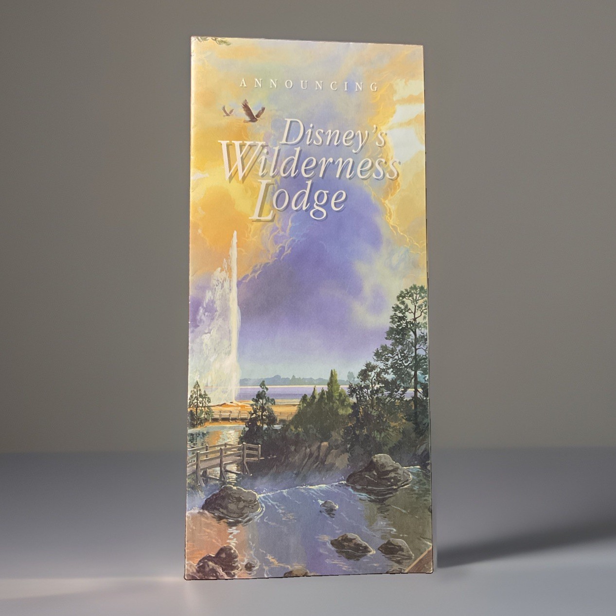 Disney 1994 Announcing Disney’s Wilderness Lodge Advertisement Brochure Disney 1994 Announcing Disney’s Wilderness Lodge Advertisement Brochure