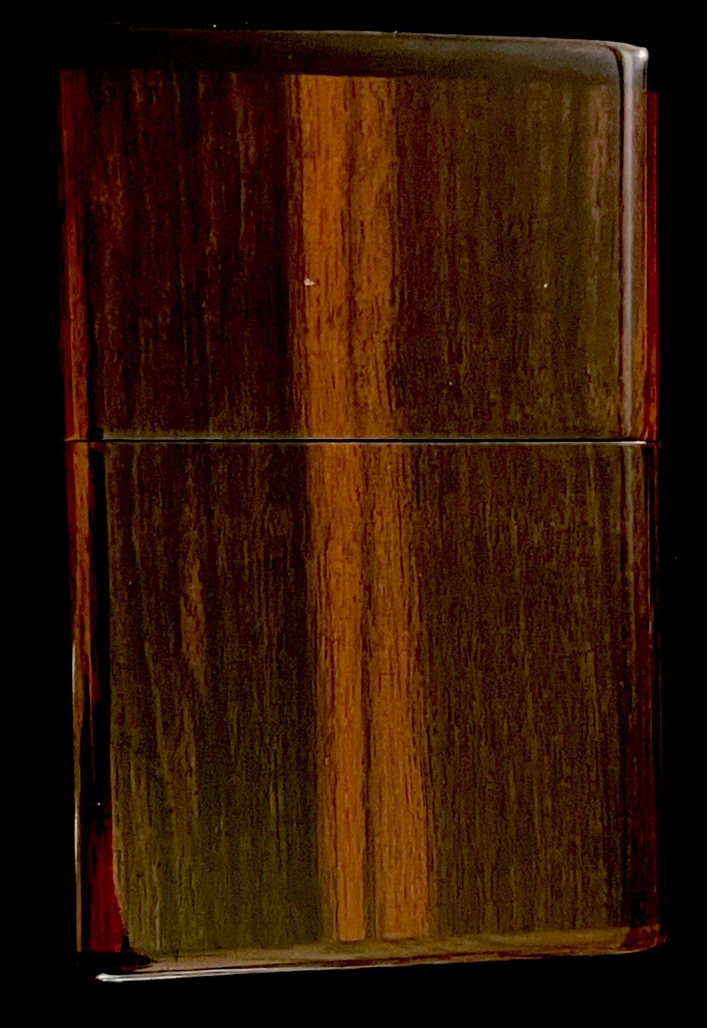 🌹COLLECTORS VINTAGE DANIEL MARSHALL LAQUERED CIGARETTE BOX~of MADAGASCAR EBONY