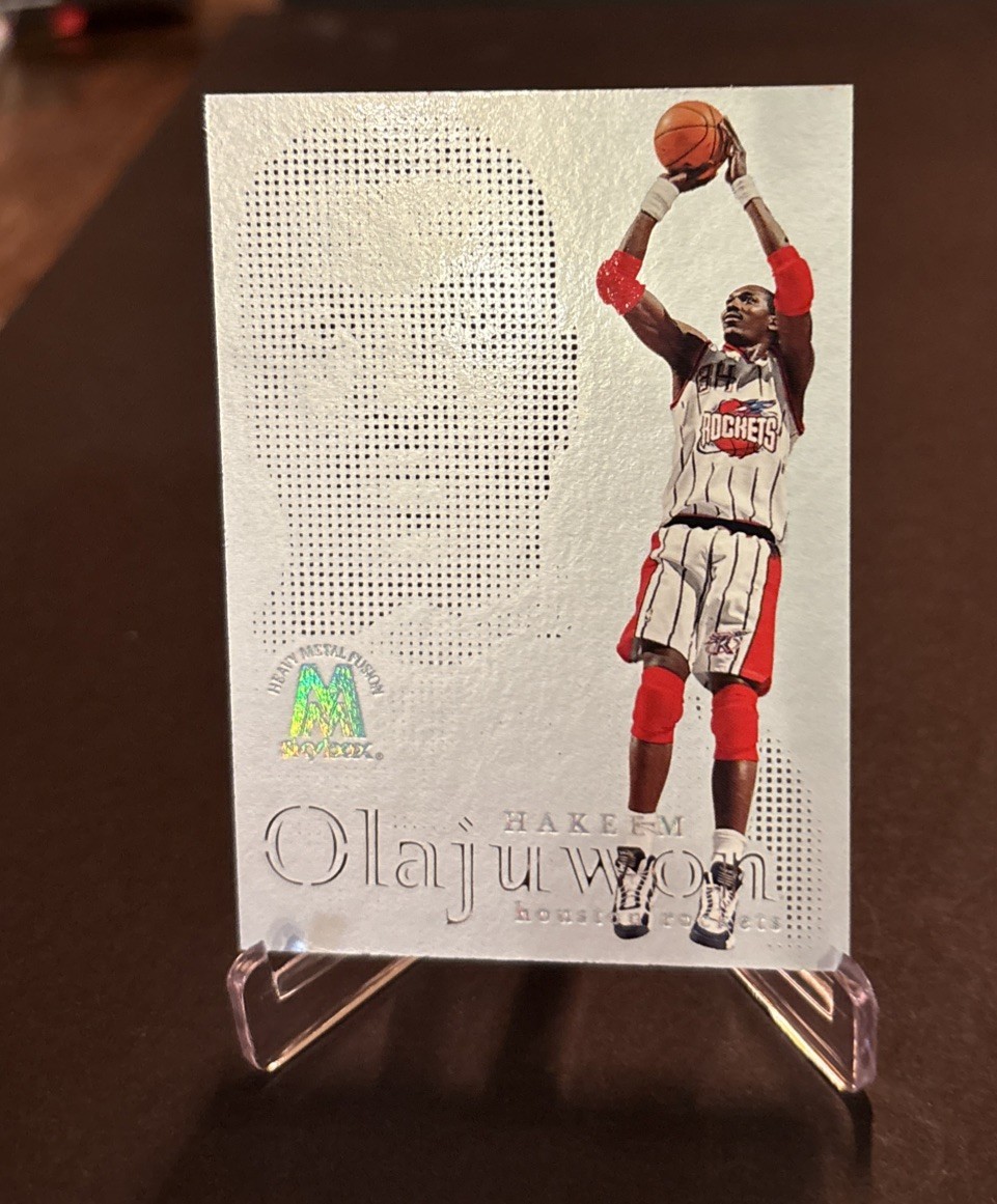 SkyBox 1998-99 Molten Metal Fusion Heavy Metal Hakeem Olajuwon #10F Rockets SkyBox 1998-99 Molten Metal Fusion Heavy Metal Hakeem Olajuwon #10F Rockets