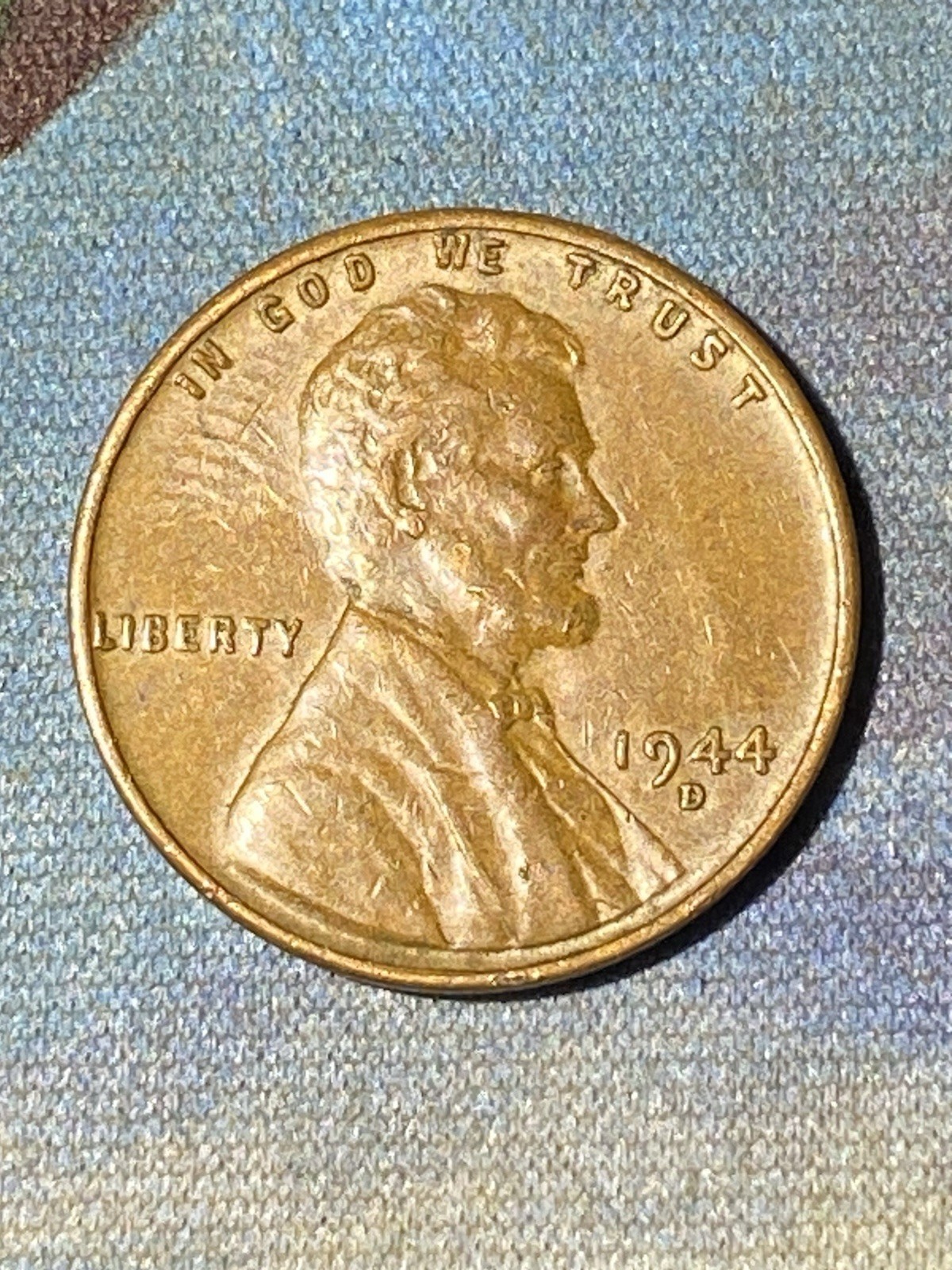 1944 D Lincoln Wheat Cent XF BN 1944 D Lincoln Wheat Cent XF BN