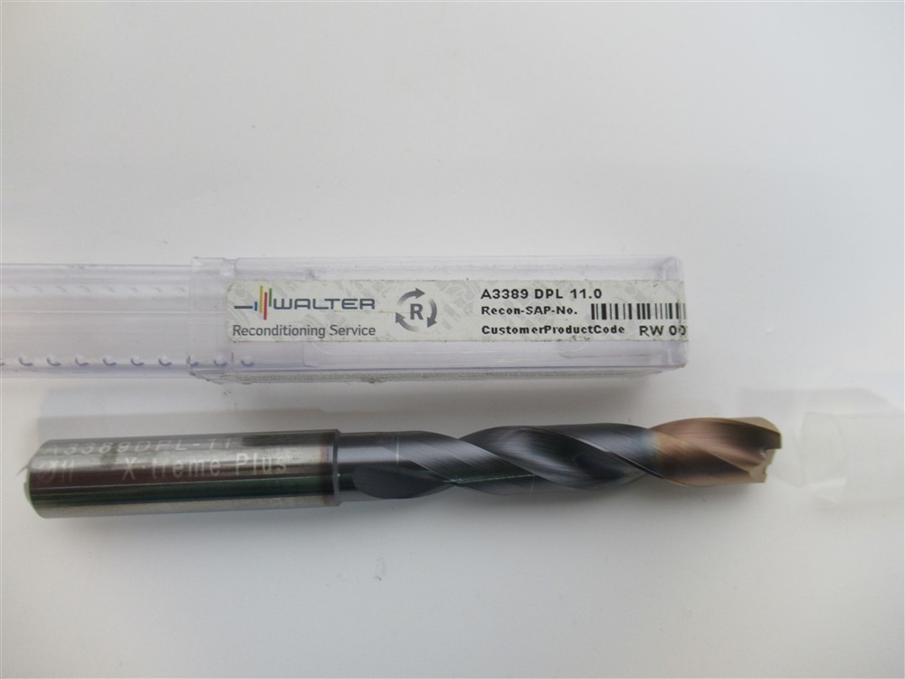 Walter Titex 5337094 , 11mm Solid Carbide Jobber Drill Bit (Reconditioned)