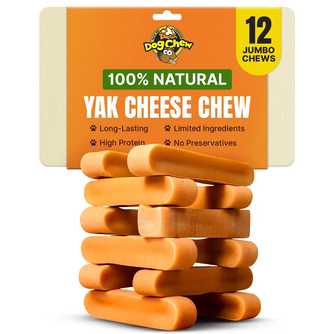 5lb Jumbo Yak Cheese Chews - 12 Pcs Bulk Pack, Long-Lasting Natural Dog Treats 5lb Jumbo Yak Cheese Chews - 12 Pcs Bulk Pack, Long-Lasting Natural Dog Treats