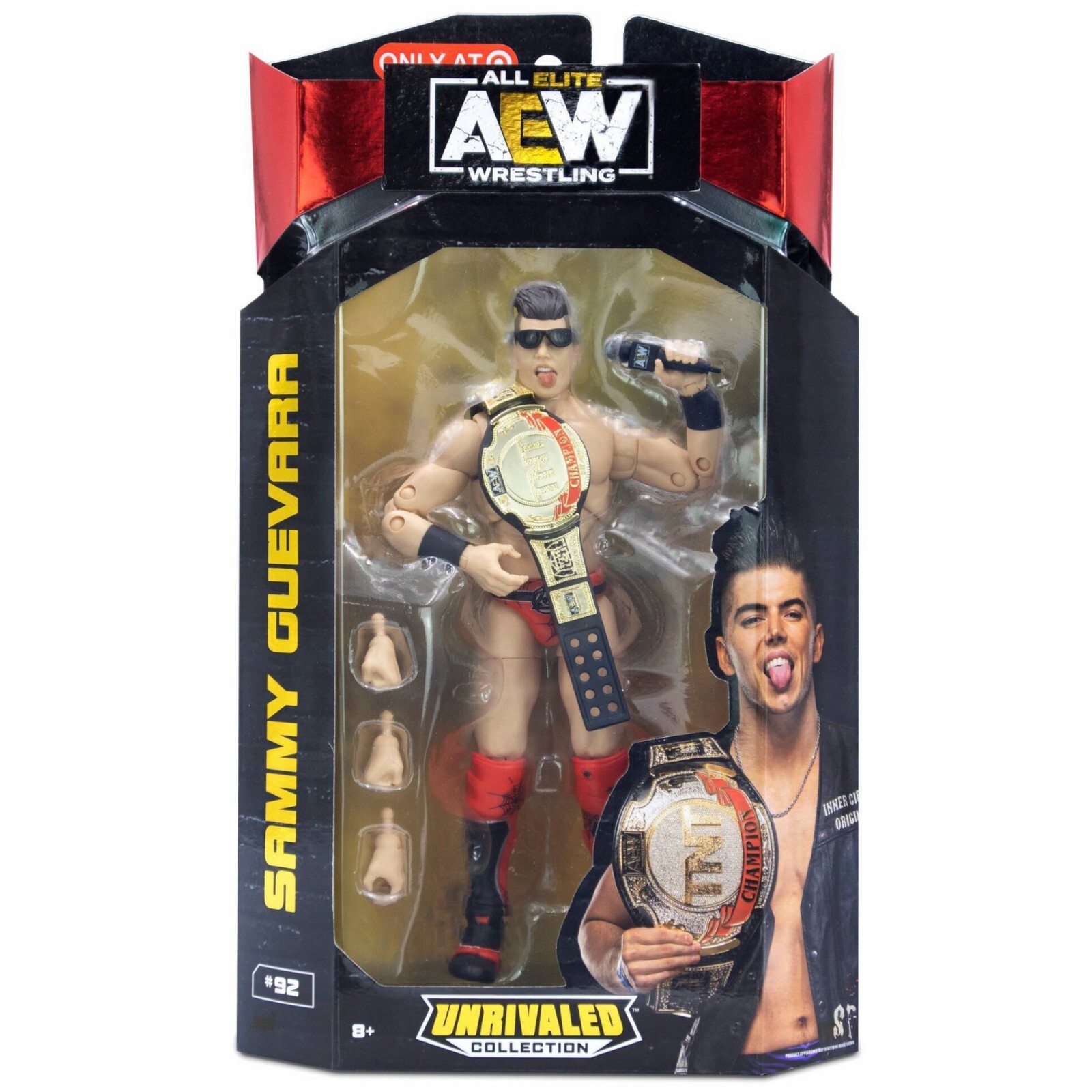 Sammy Guevara AEW Unrivaled Figure Target Exclusive TNT Champion Jazwares WWE Sammy Guevara AEW Unrivaled Figure Target Exclusive TNT Champion Jazwares WWE