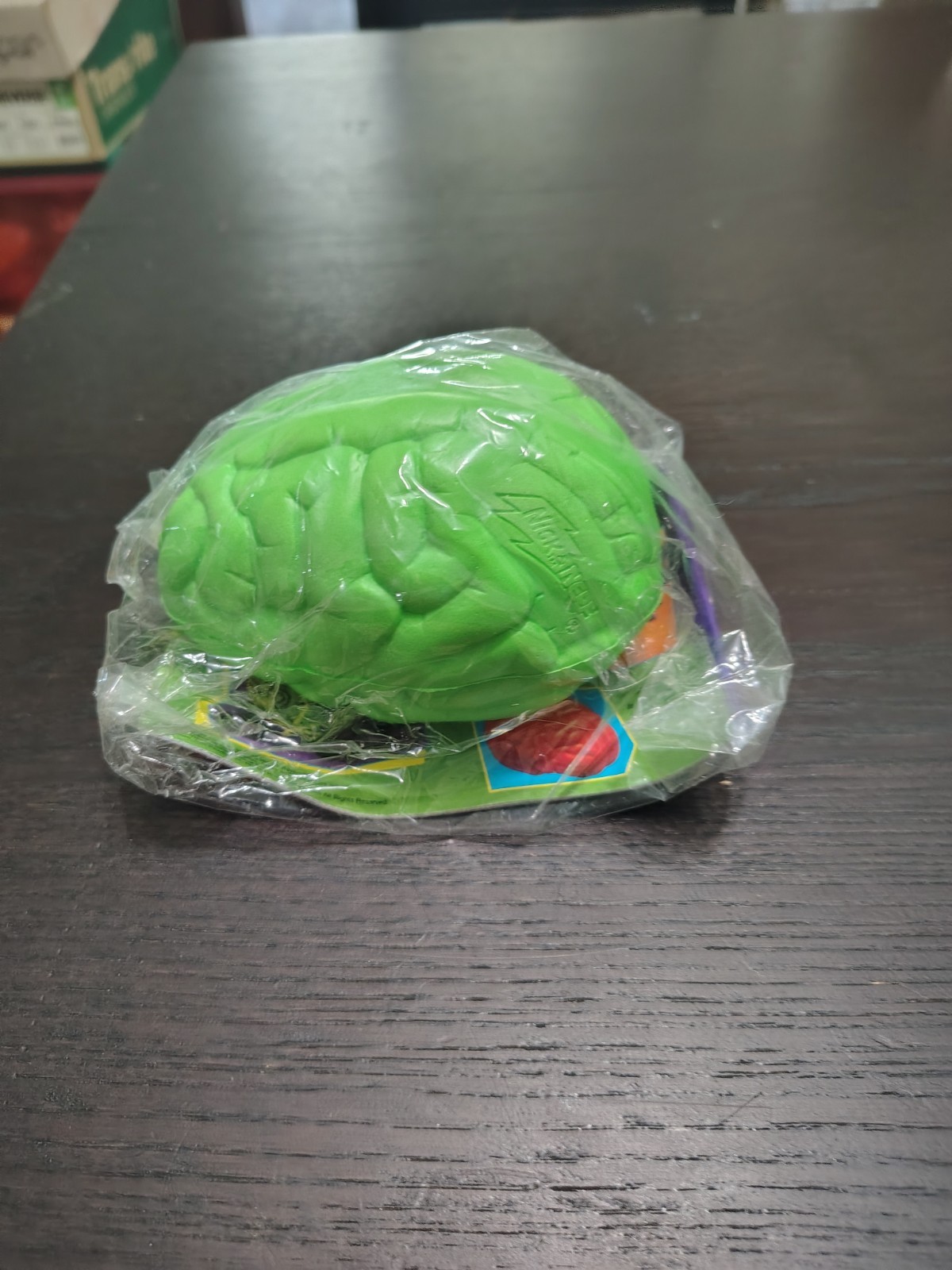 Vintage 1996 Nick Nerf Green Brain Football Toy Sealed Nickelodeon Kenner 