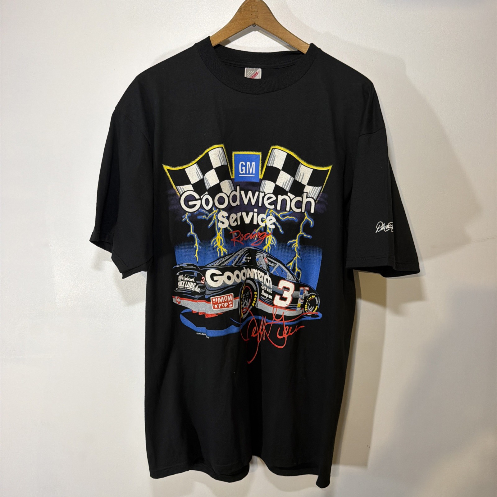 Vintage Dale Earnhardt Shirt Men’s‎ XL Black NASCAR Goodwrench 1996 Chase NWOT