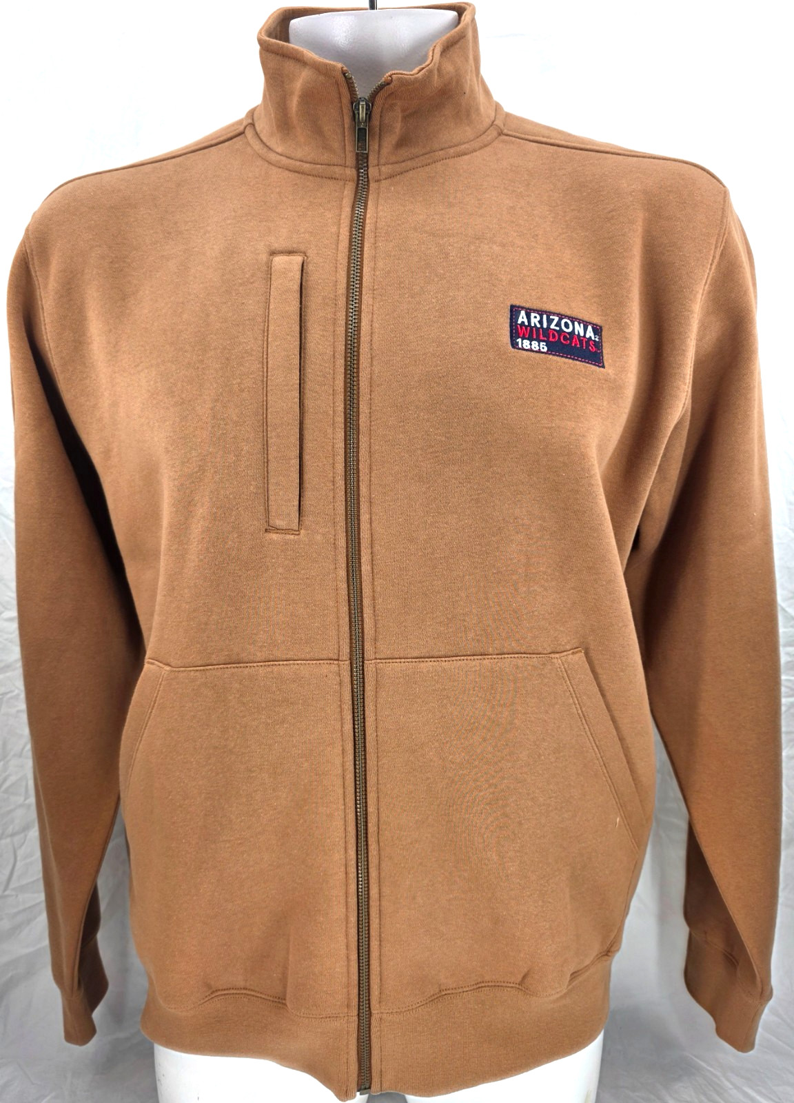 NEW Arizona Wildcats Brown Gear For Sports Full Zip Sweatshirt Jacket Men's L