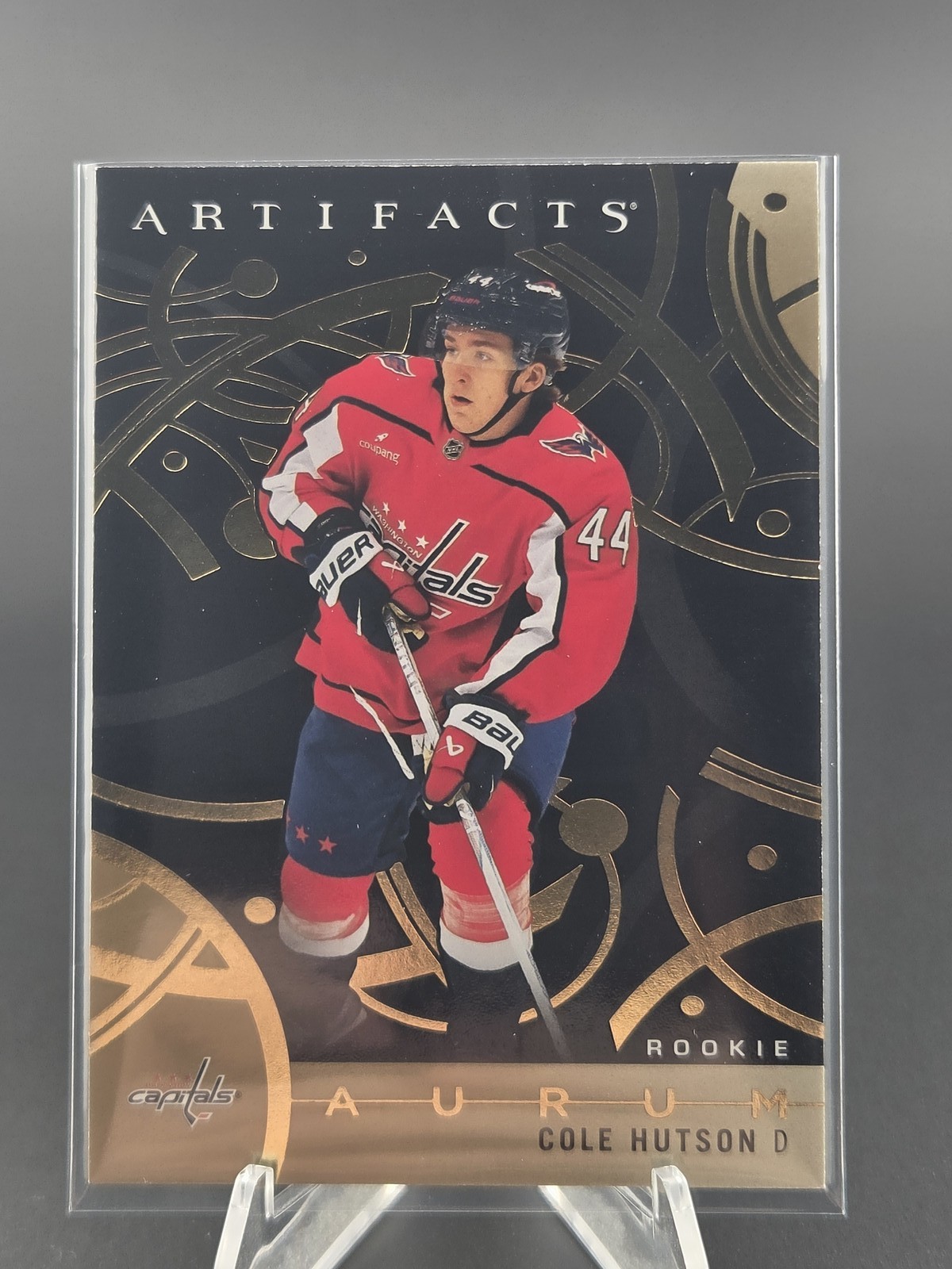 2026-27 UD Artifacts Cole Hutson RC Aurum Bounty Unscratched 1:64 SP #55