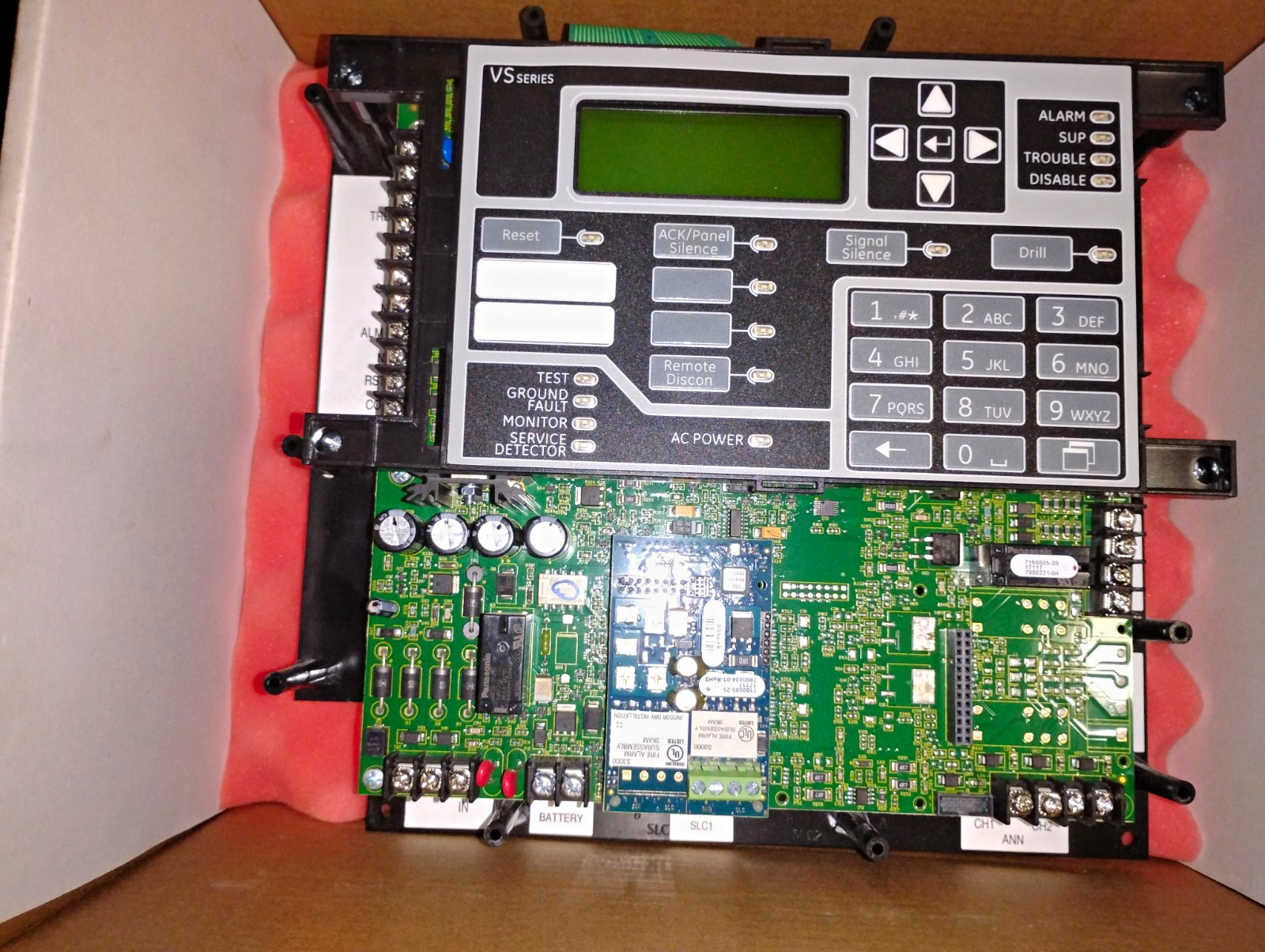 Kidde VS1-RE Fire Alarm Control Panel & Keypad Replacement Electronics Board Kidde VS1-RE Fire Alarm Control Panel & Keypad Replacement Electronics Board