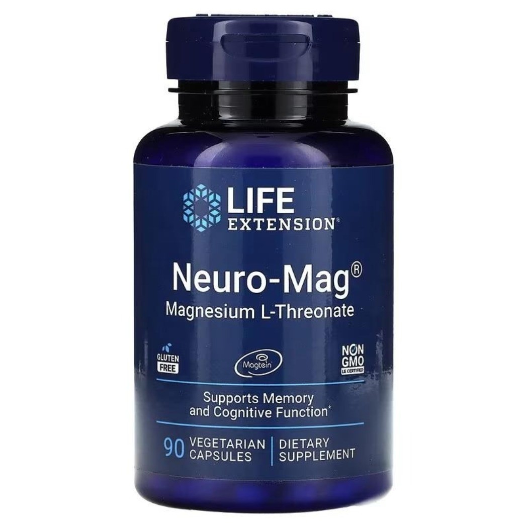 NEW!Life Extension Neuro-Mag, Magnesium L-Threonate, 90 Vegetarian Capsules NEW!Life Extension Neuro-Mag, Magnesium L-Threonate, 90 Vegetarian Capsules