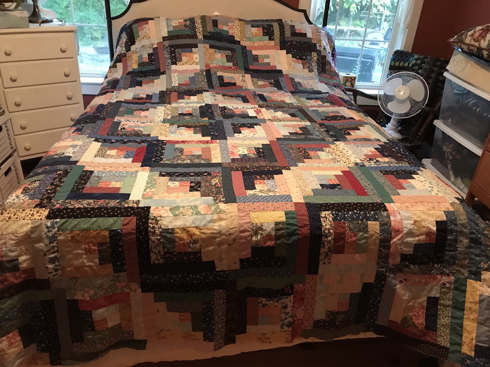 Quilt Handmade TOP Only King Vintage 85 X 104 Quilt Handmade TOP Only King Vintage 85 X 104