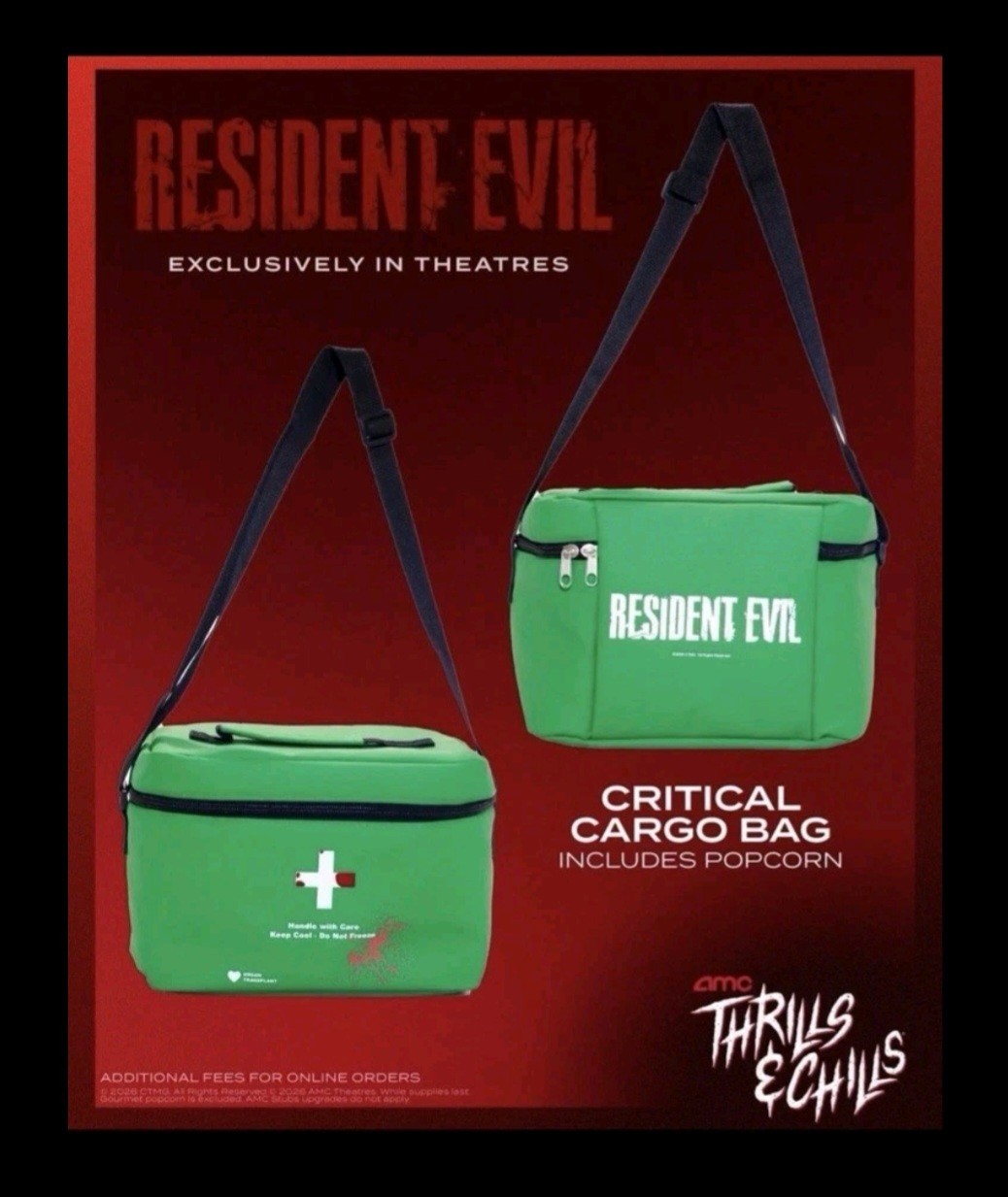 Cinemark Exclusive Resident Evil Medical Courier Popcorn Bucket Bag Pre Sale Cinemark Exclusive Resident Evil Medical Courier Popcorn Bucket Bag Pre Sale