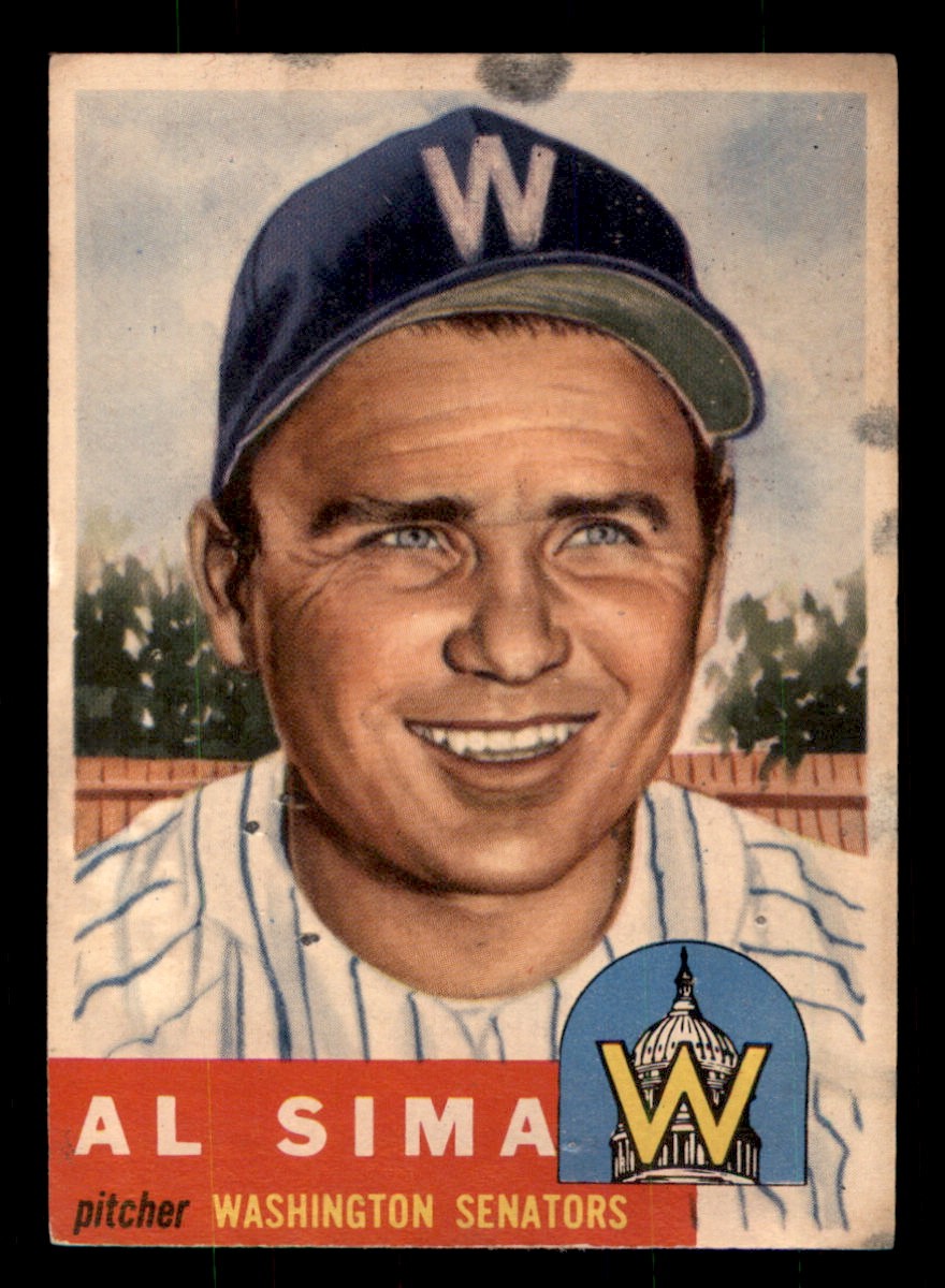 1953 Topps - Al Sima #241 PR (Filler) *v2