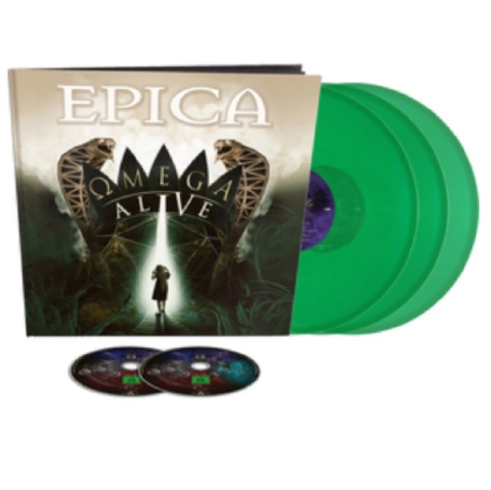 Epica - Omega Alive (Earbook Green Vinyl / 5 LP) New Sealed Vinyl