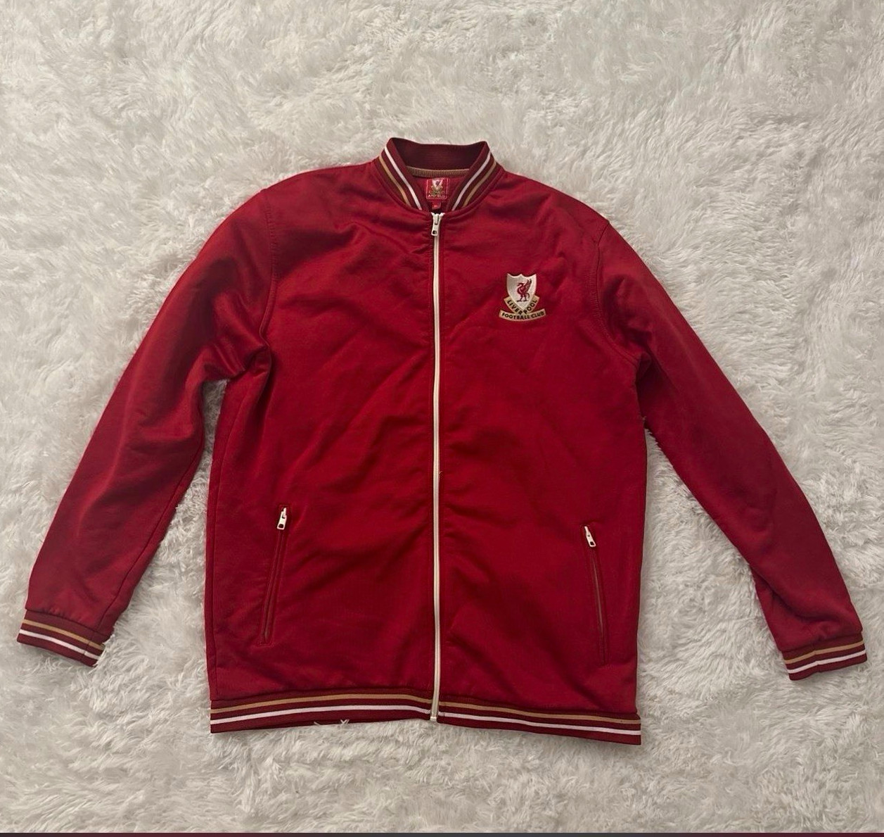 Liverpool FC Anfield Soccer Red Full Zip Zip-Up Jacket, Men\'s Size XL Liverpool FC Anfield Soccer Red Full Zip Zip-Up Jacket, Men\'s Size XL