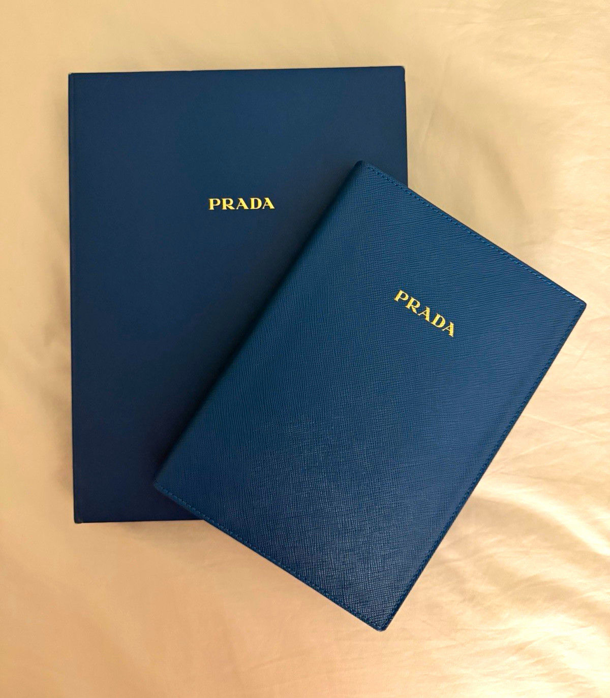 PRADA Blue Lined Notebook Journal with Box PRADA Blue Lined Notebook Journal with Box