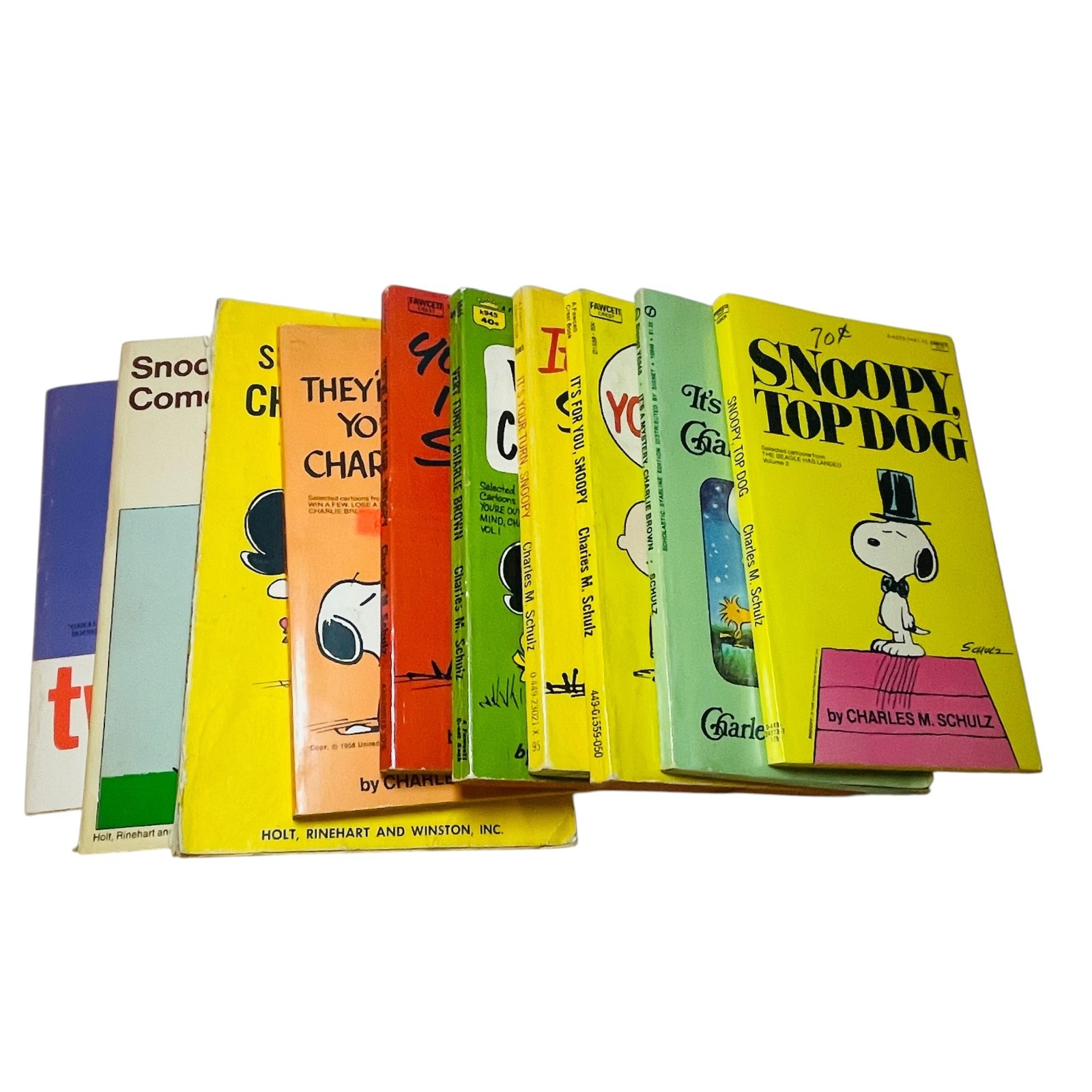 Vintage 1960's/1980's Lot of 10 Charles Schulz Peanuts/Snoopy Paperback Books Vintage 1960's/1980's Lot of 10 Charles Schulz Peanuts/Snoopy Paperback Books