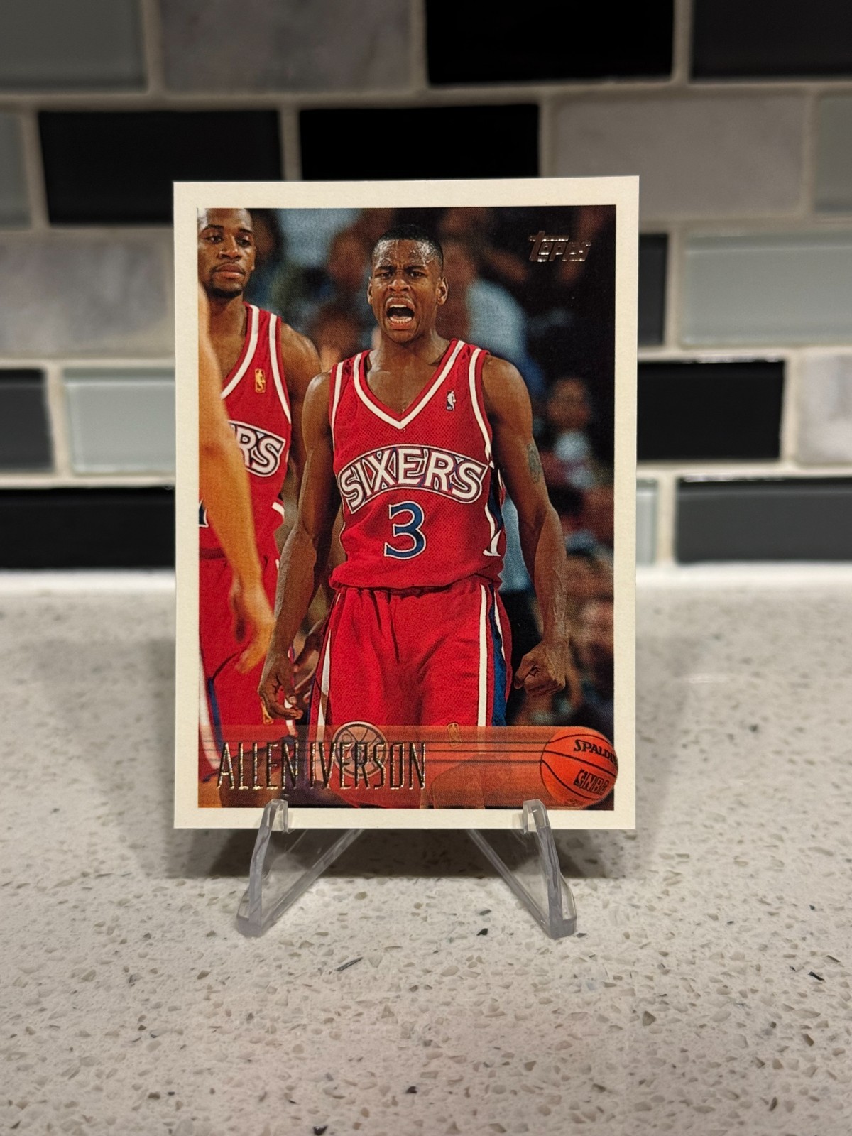 Allen Iverson 1996-97 Topps Rookie Card RC #171 Philadelphia 76ers