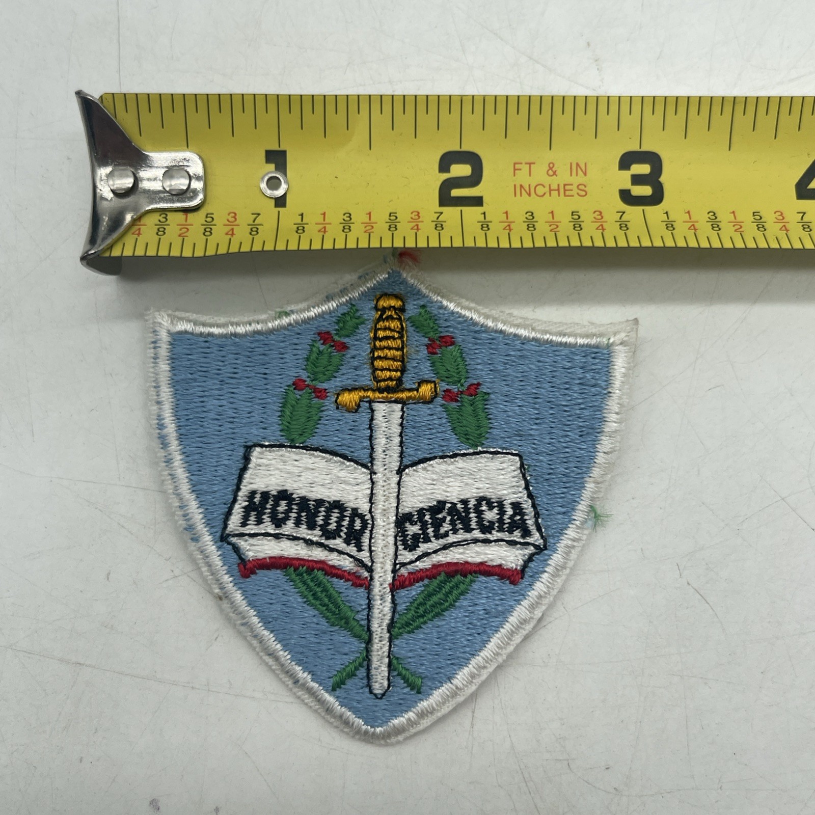 Vintage Guatemalan Officer Honor Ciencia Patch Adolfo Hall Military Academy Vintage Guatemalan Officer Honor Ciencia Patch Adolfo Hall Military Academy